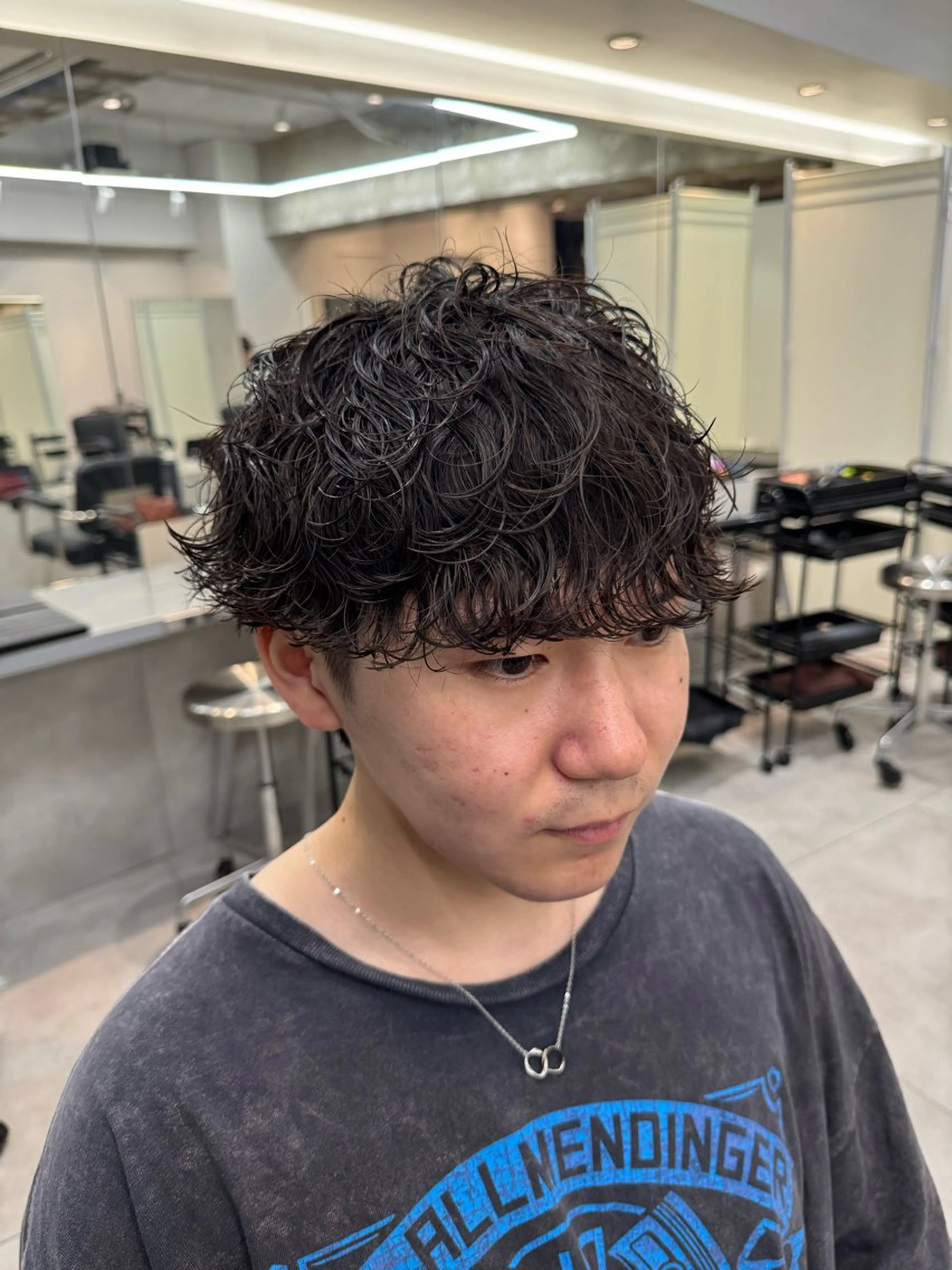 パーマ メンズ カット パーマ 大宮メンズ特化/パー マ職人/小川藍人のヘアスタイル