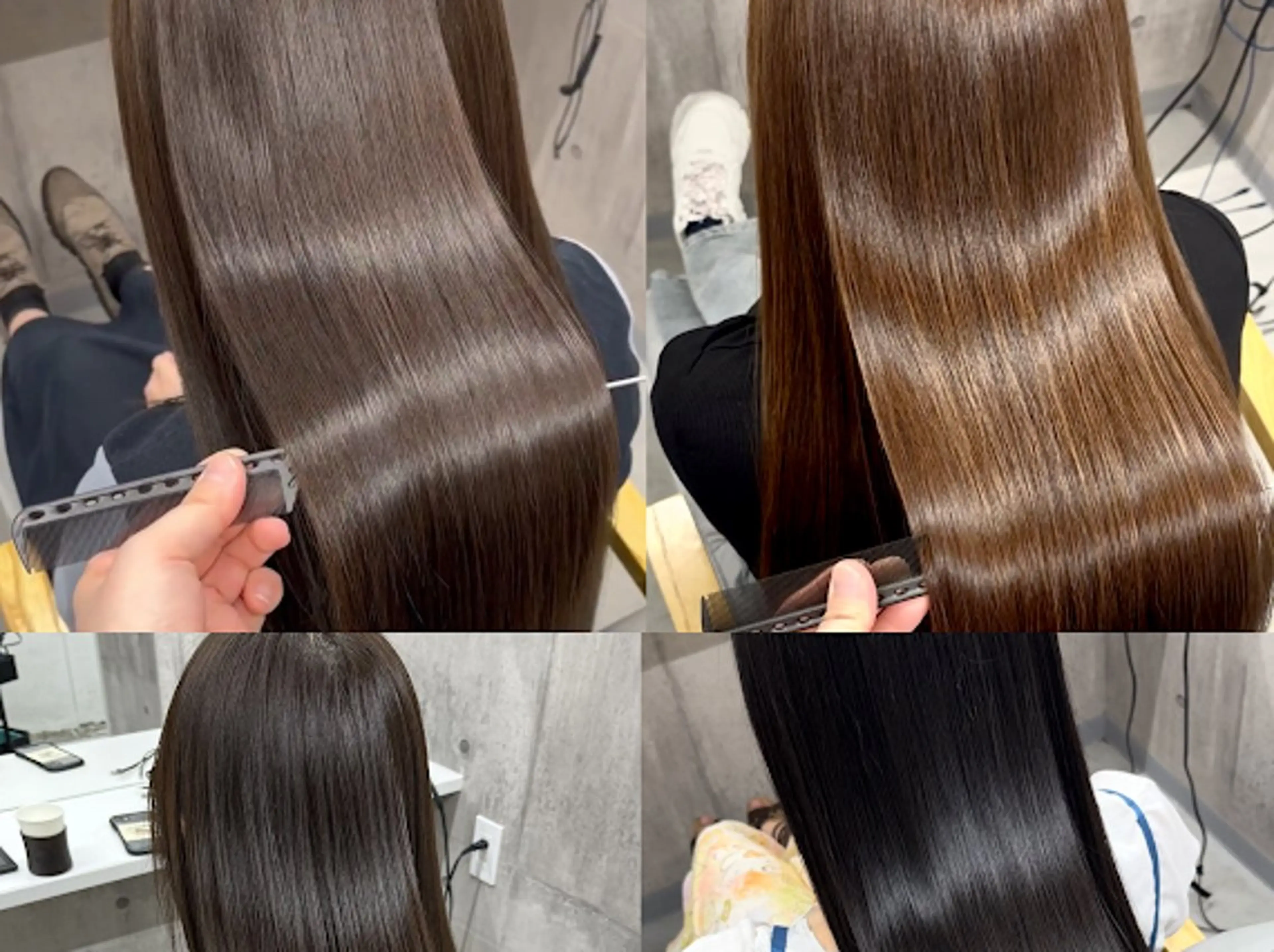 ロング カラー 髪質改善×韓国艶髪 カラー ヒナタ🍒のヘアスタイル