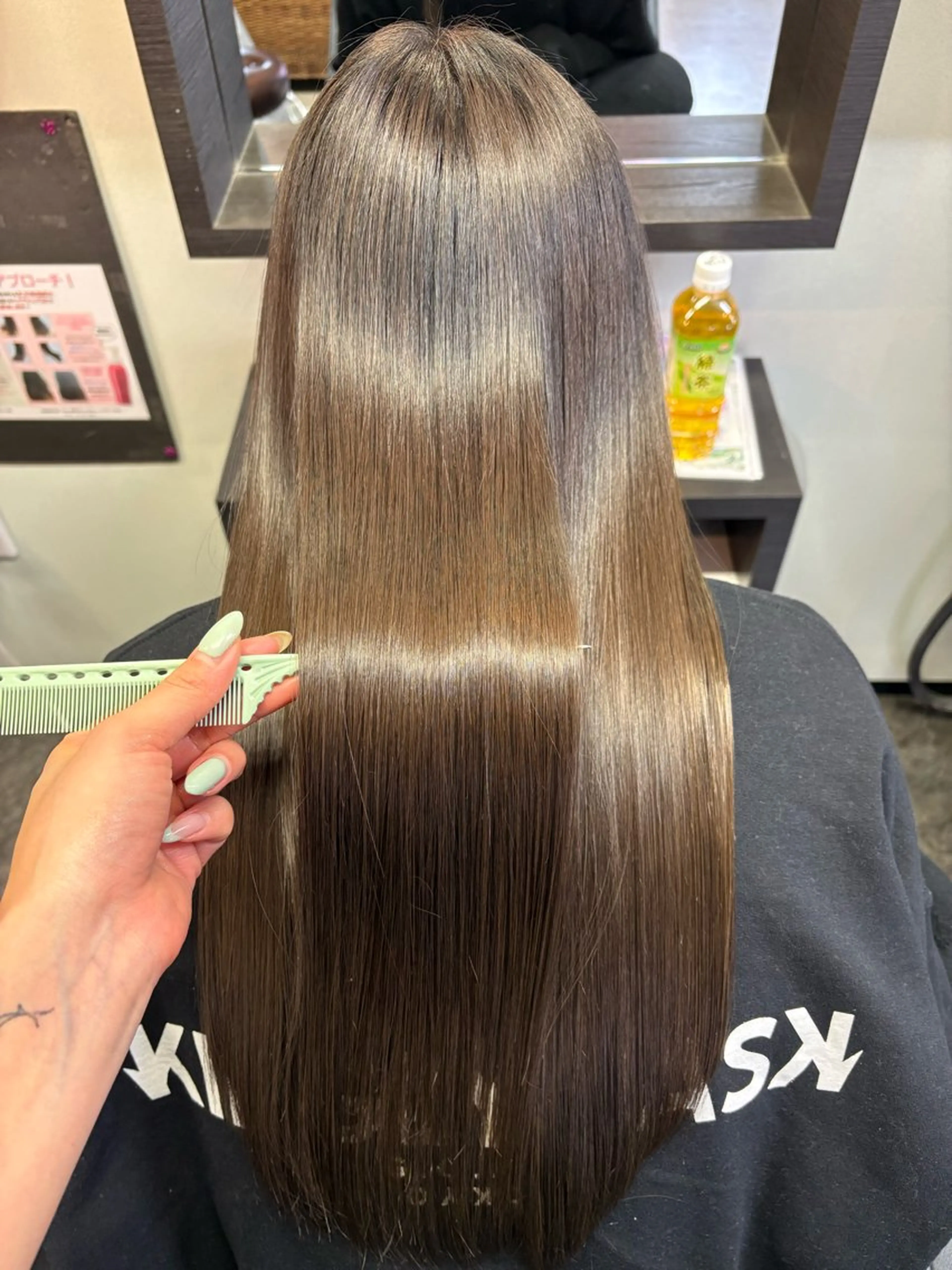 ロング 縮毛矯正 ジェリカヘア所属・喜多 佐和のヘアスタイル