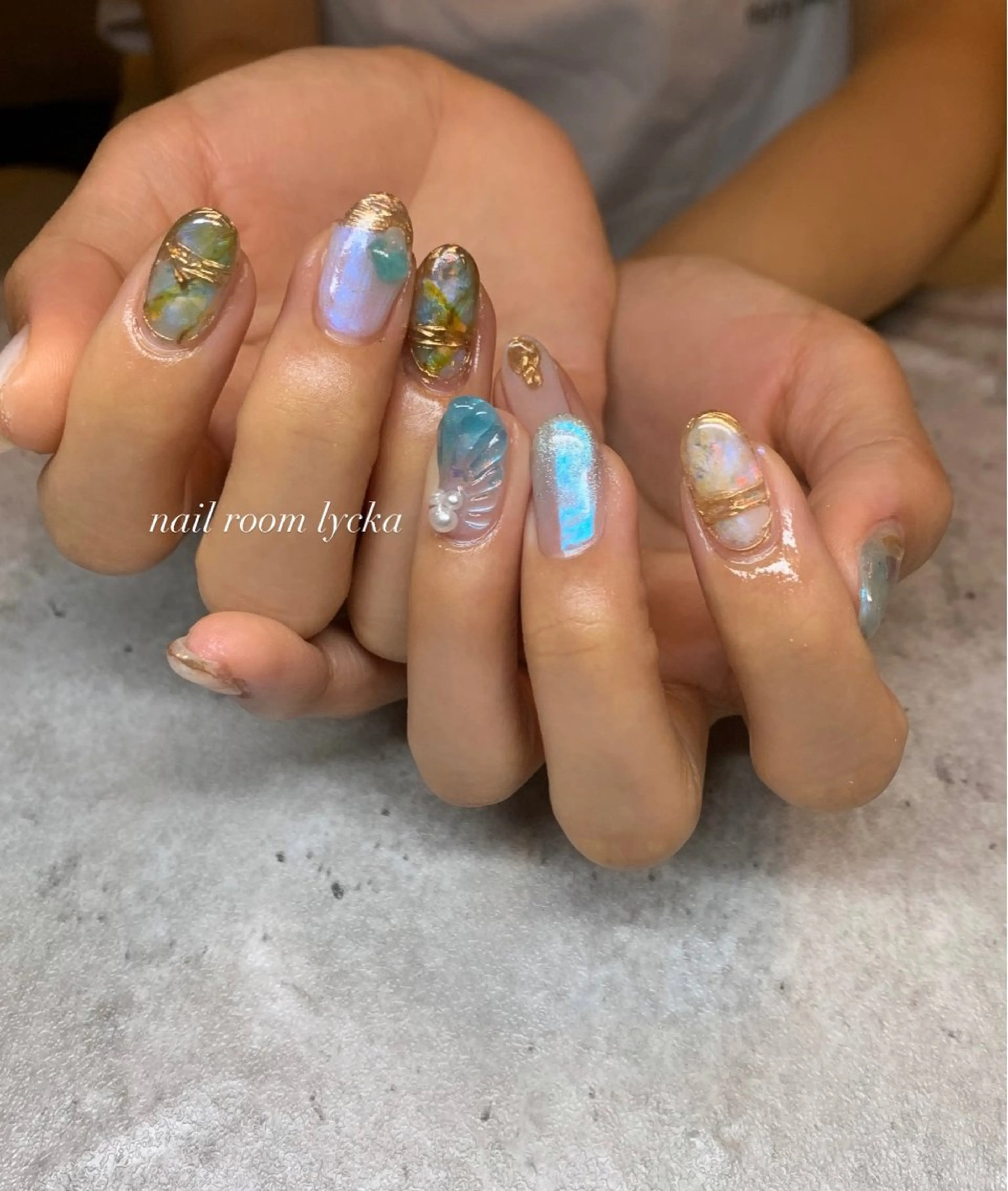 ネイル ﾈｲﾙﾙｰﾑﾘｯｶ 𝐦𝐚𝐲𝐮のネイルデザイン