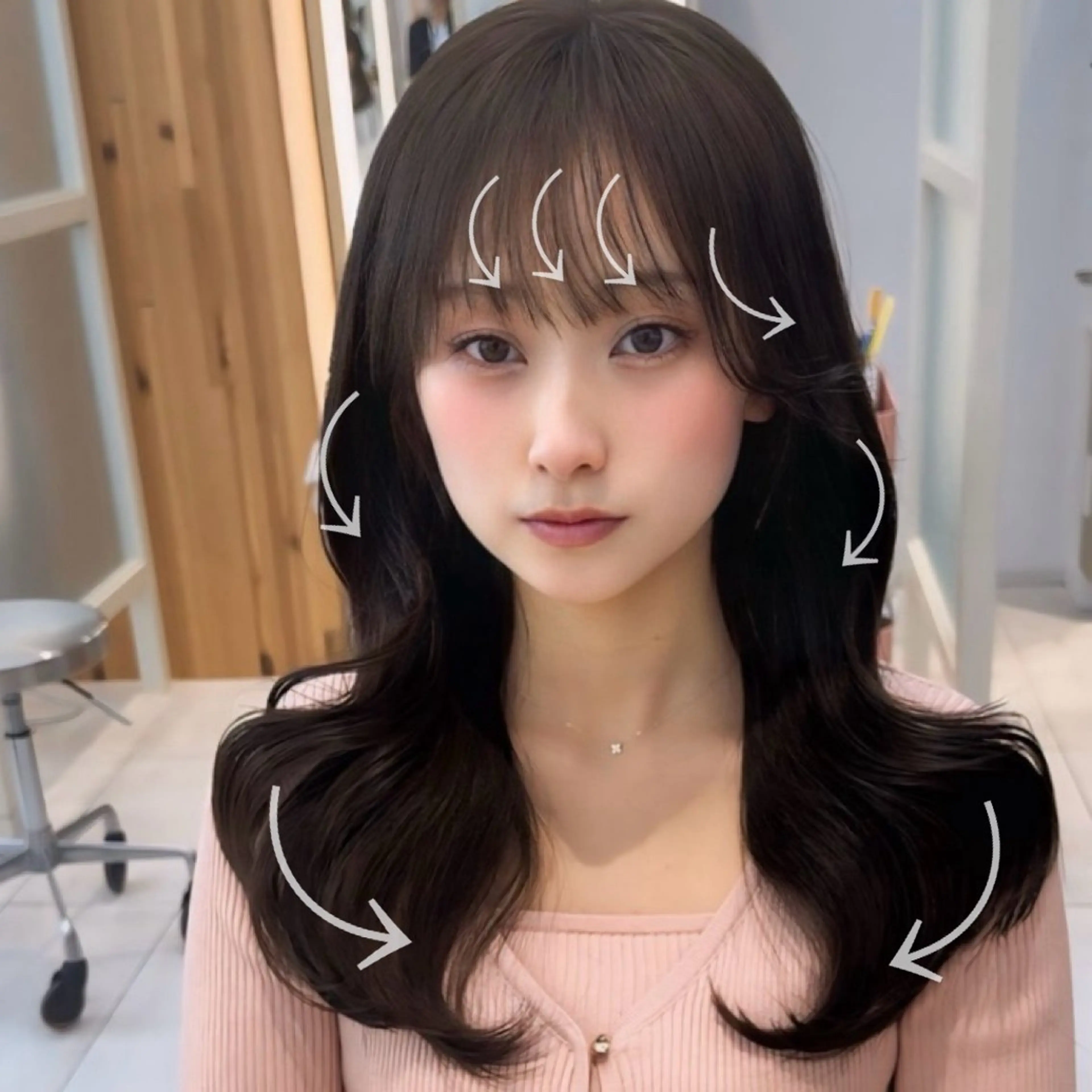 セミロング カラー カット ヘアカラー トリートメント 顔周り特化/韓国ヘア /レイヤー/吉野幸大のヘアスタイル