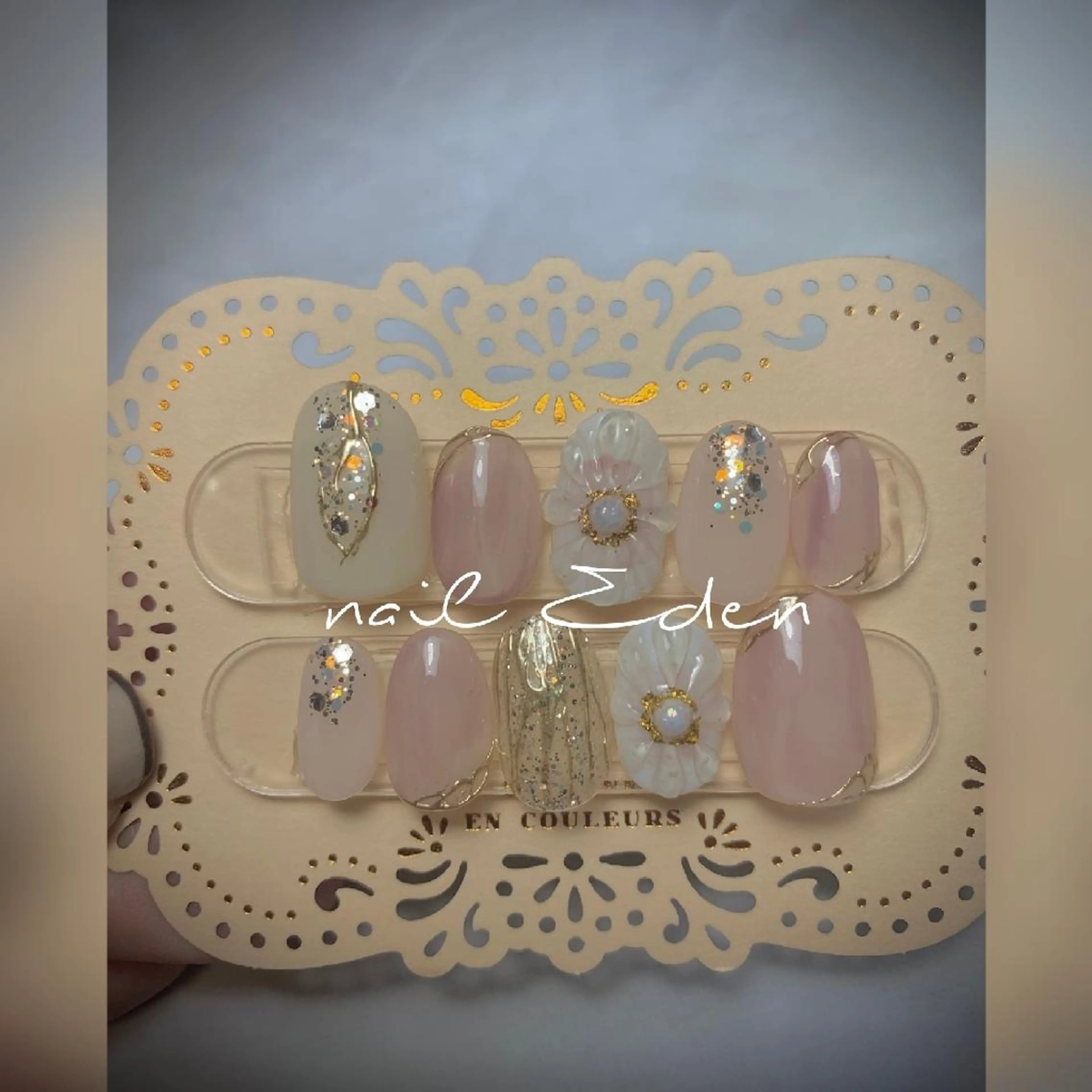 ネイル ネイルチップ ブライダルネイル その他(ネイル) Eden　private nail saron所属・Eden ♾️のネイルデザイン