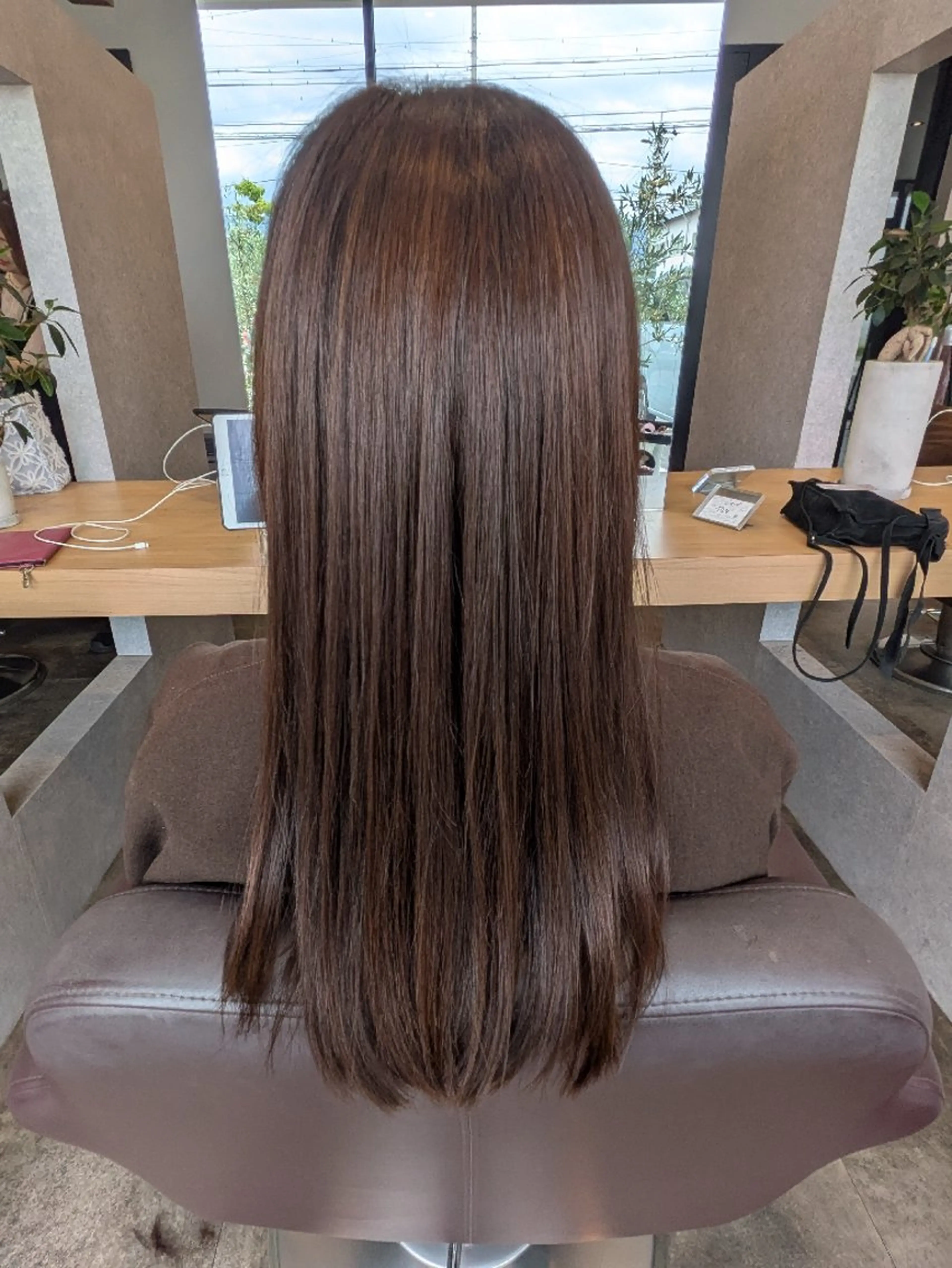 ロング 髪質改善 トリートメント 山田 愛/川中島/縮毛矯正のヘアスタイル
