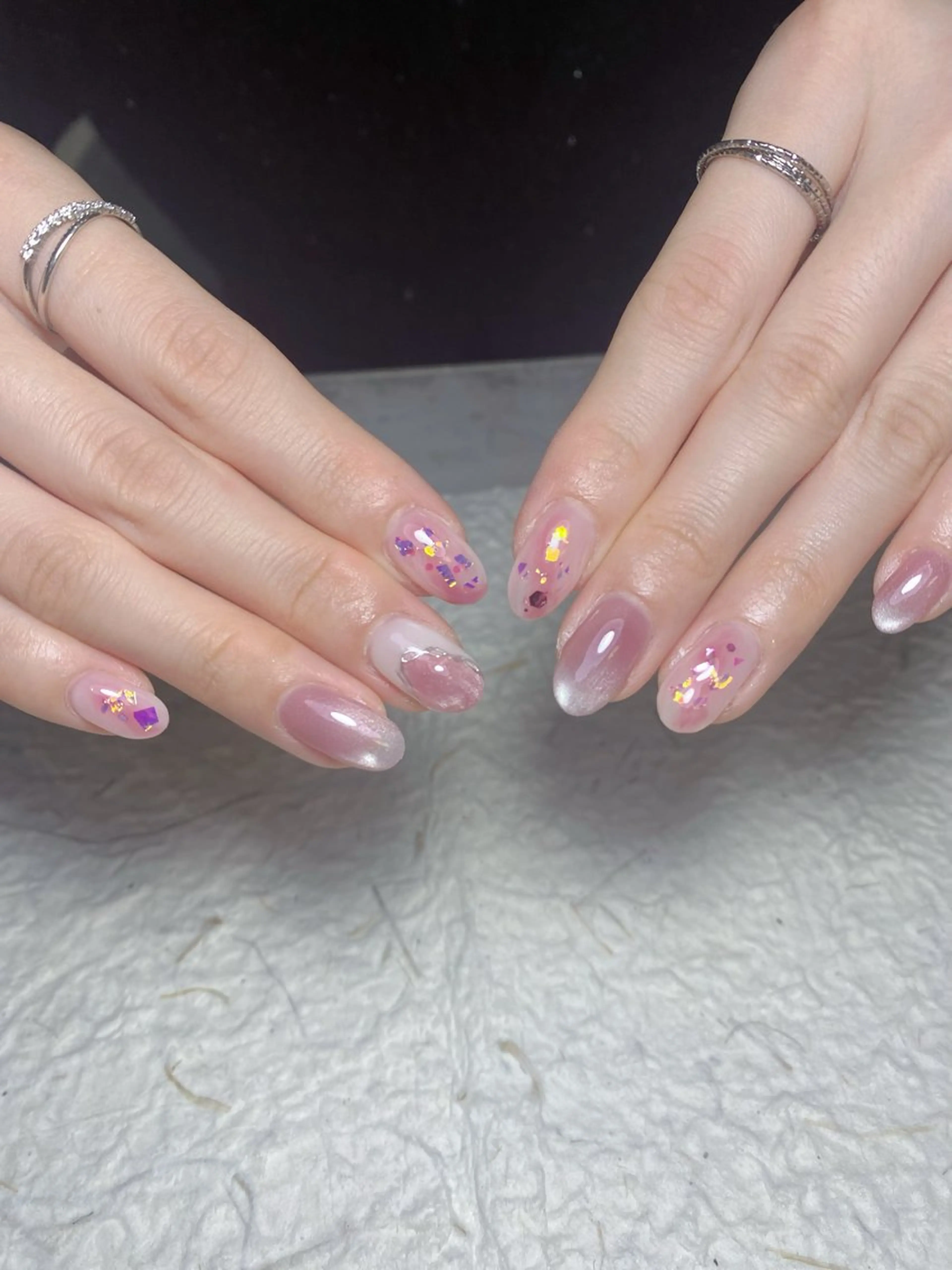 ネイル アートネイル フレンチネイル ジェルネイル グラデーション 韓国ネイル Nail Salon kihi大塚店のネイルデザイン