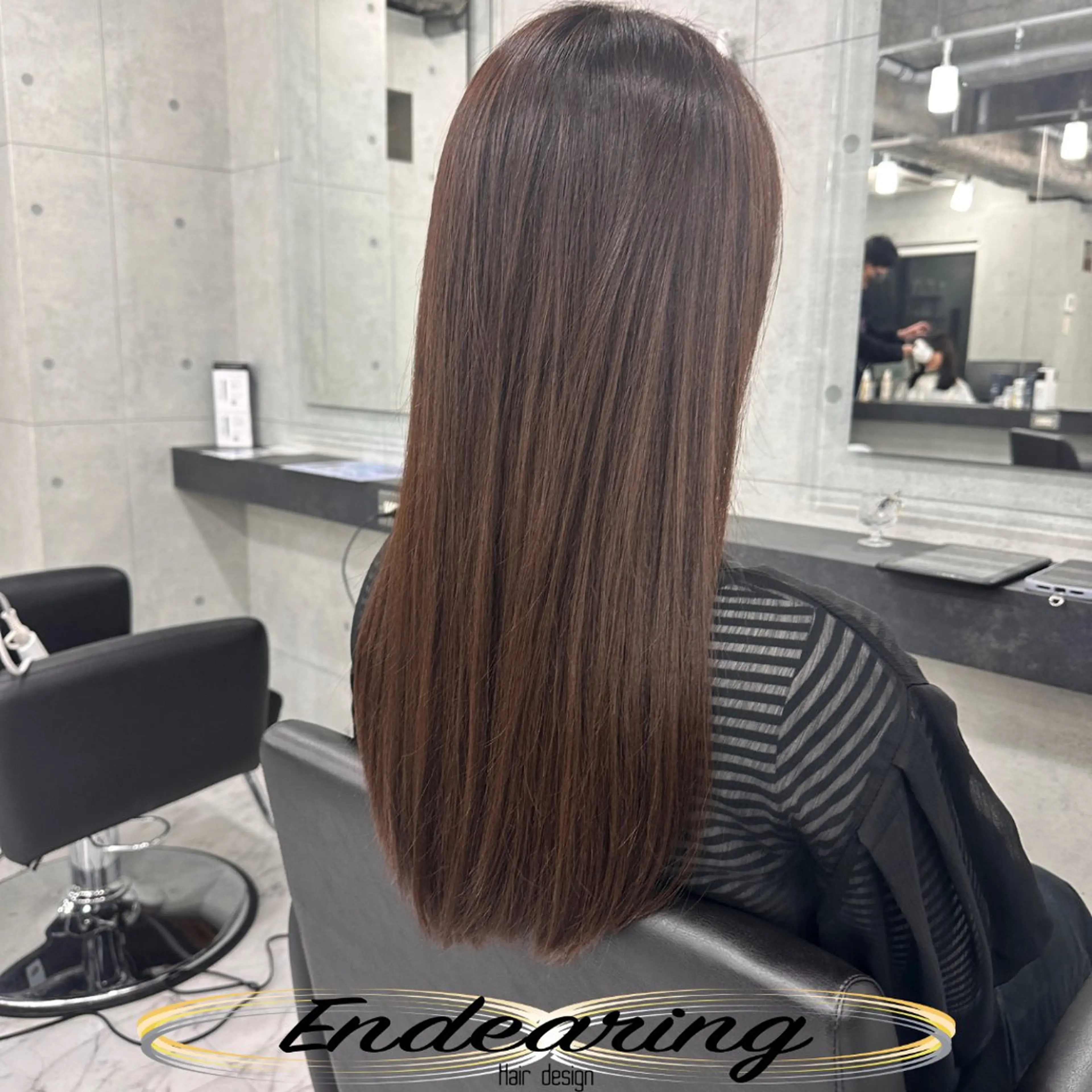 ロング レイヤーカット ロング ローレイヤー カット ヘアカラー Endearing 銀座/レイヤーカットのヘアスタイル