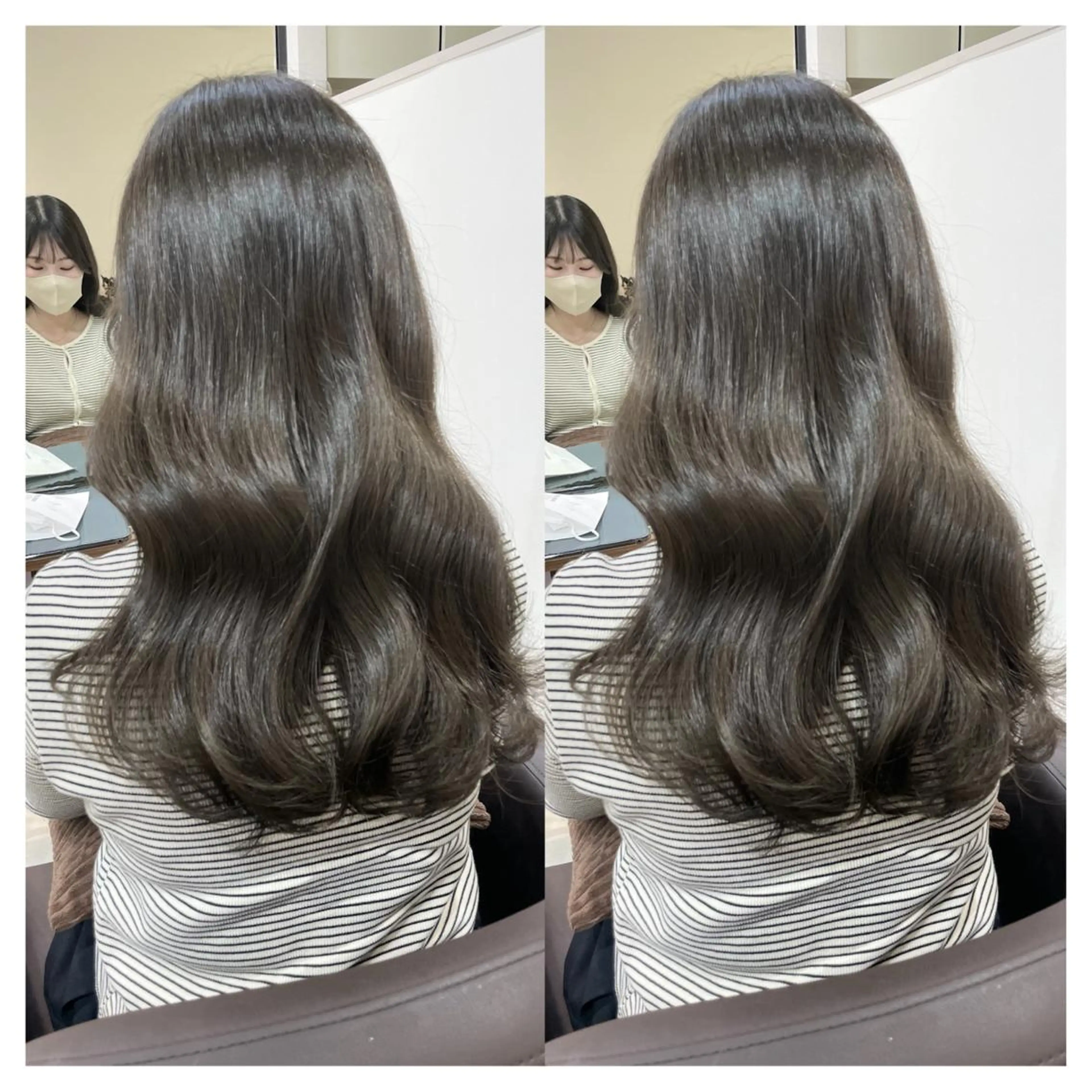 セミロング カラー カット ヘアカラー トリートメント 村山 茉衣のヘアスタイル