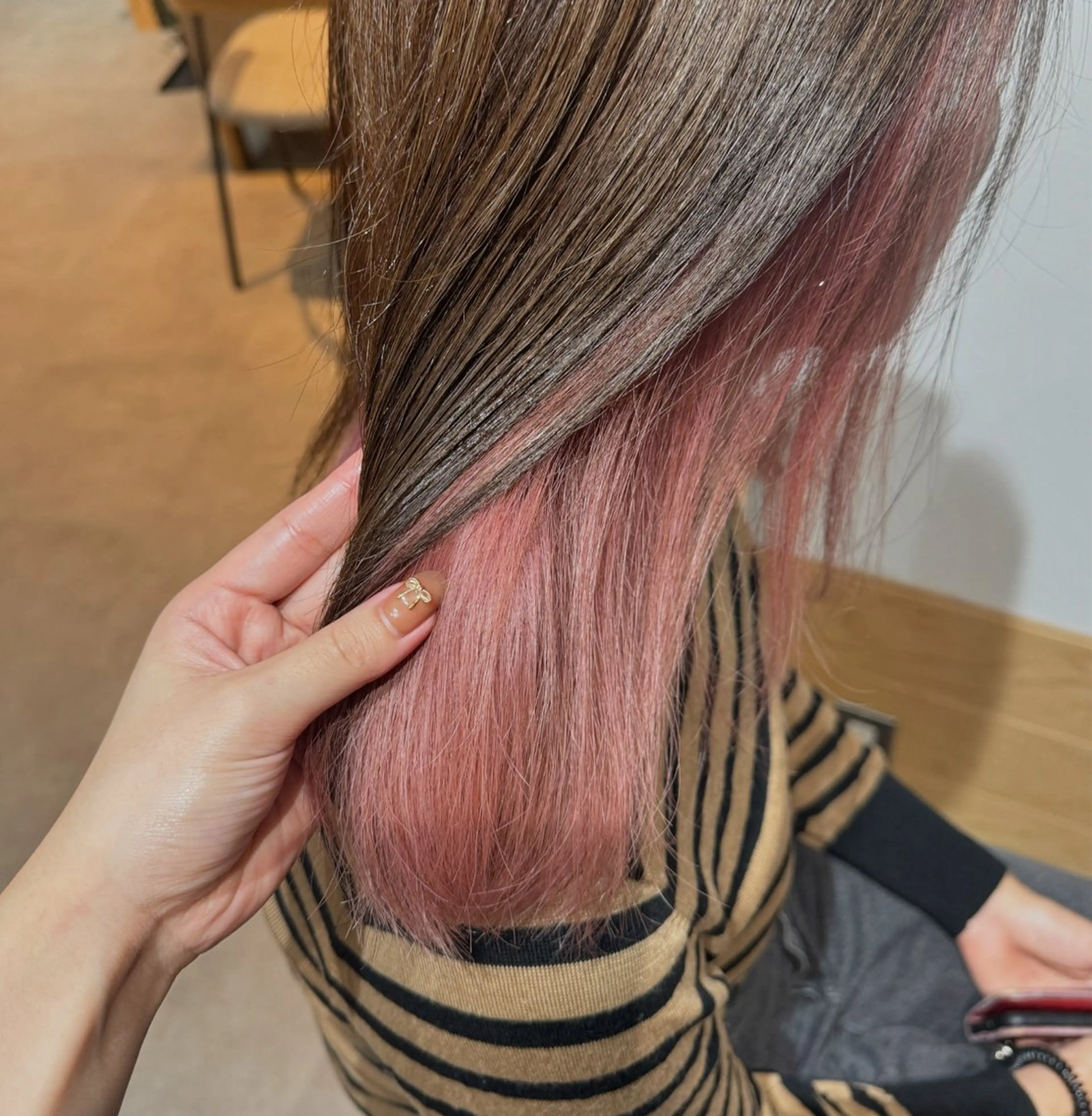 ロング ヘアカラー トリートメント Juri /暖色カラーのヘアスタイル