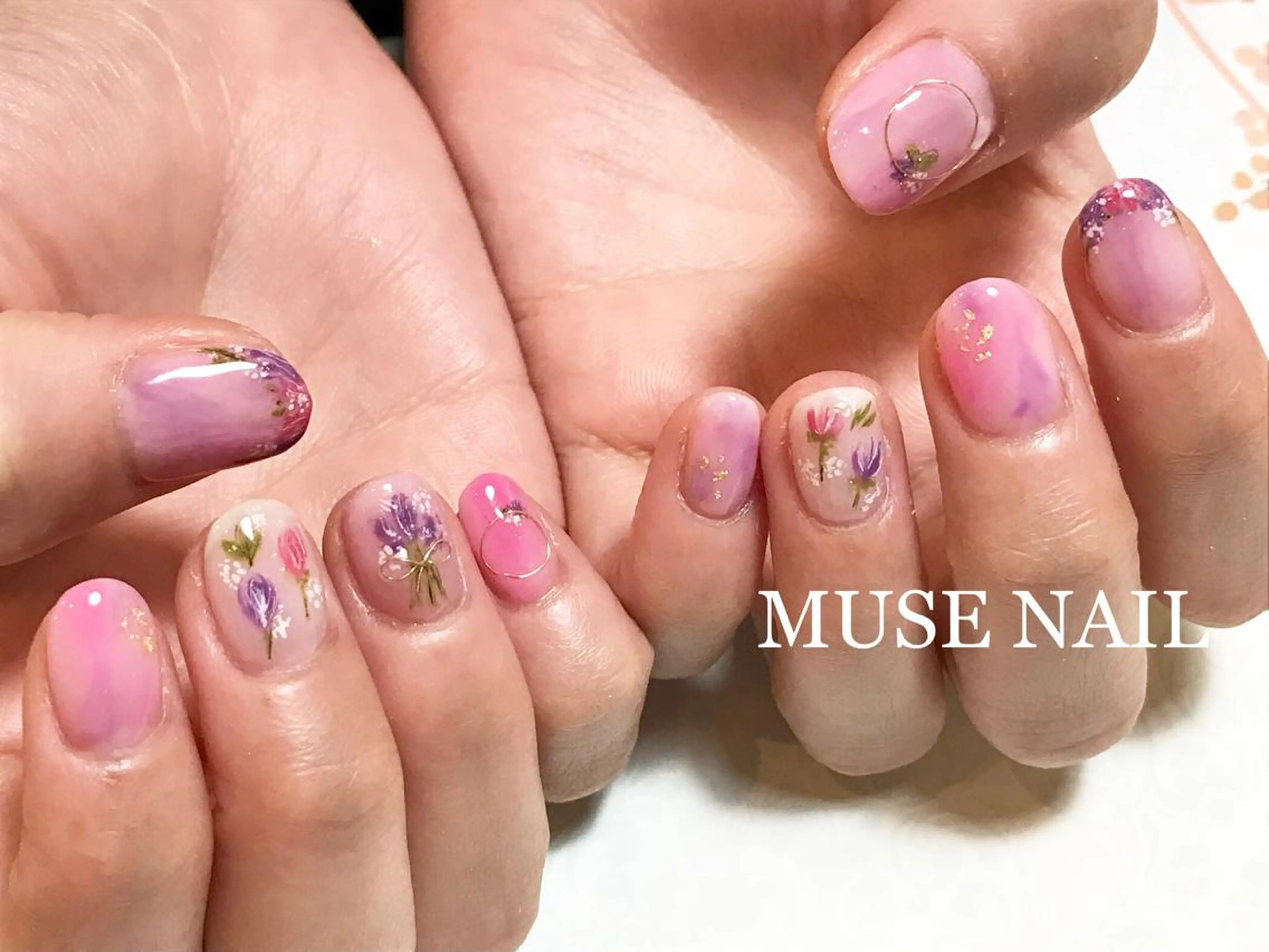 ネイル フラワーネイル ハンドネイル jdn kayokoのネイルデザイン