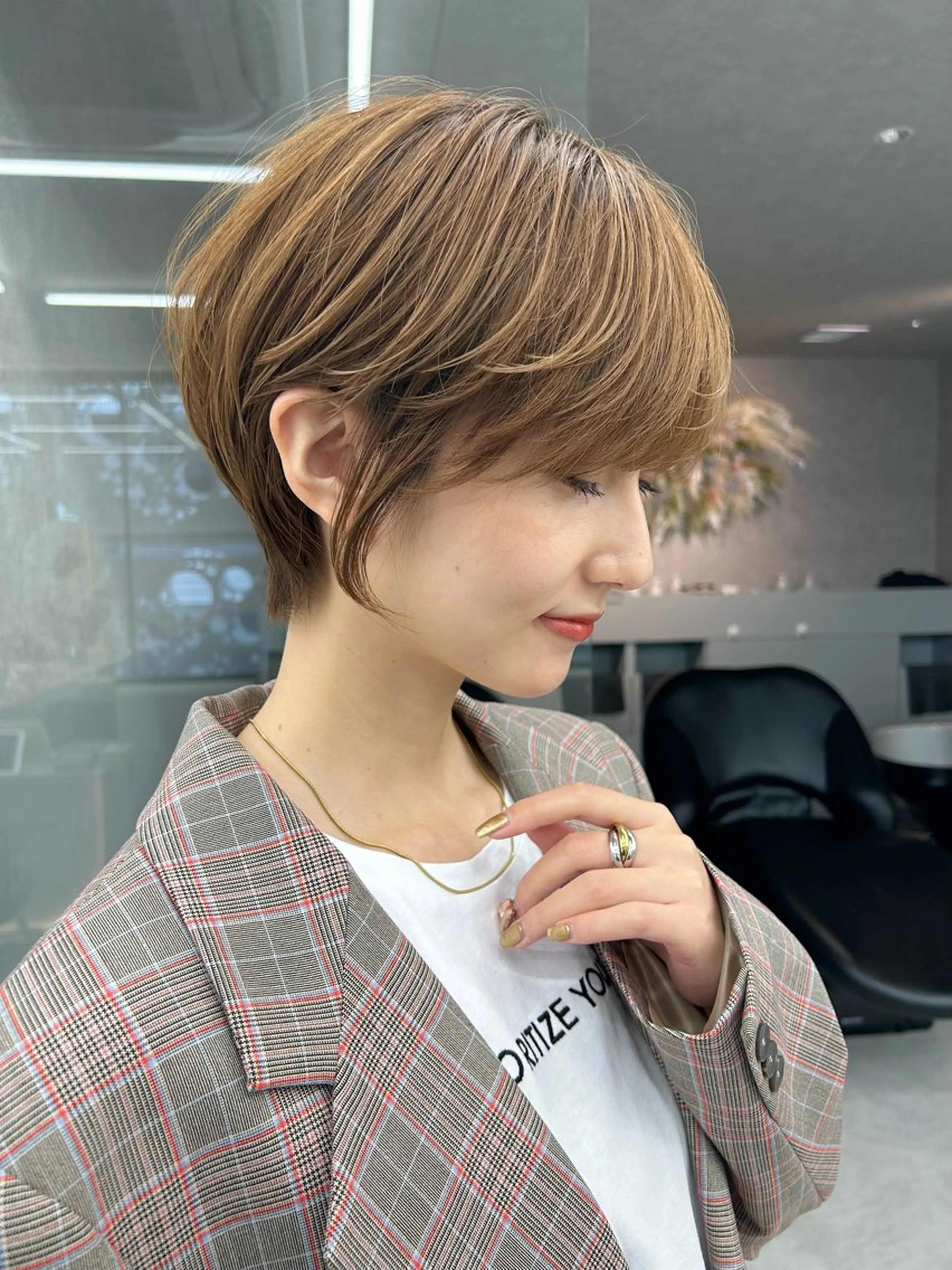 ショート カット ヘアカラー トリートメント _WHITE所属・石川直樹 似合わせカット✨のヘアスタイル