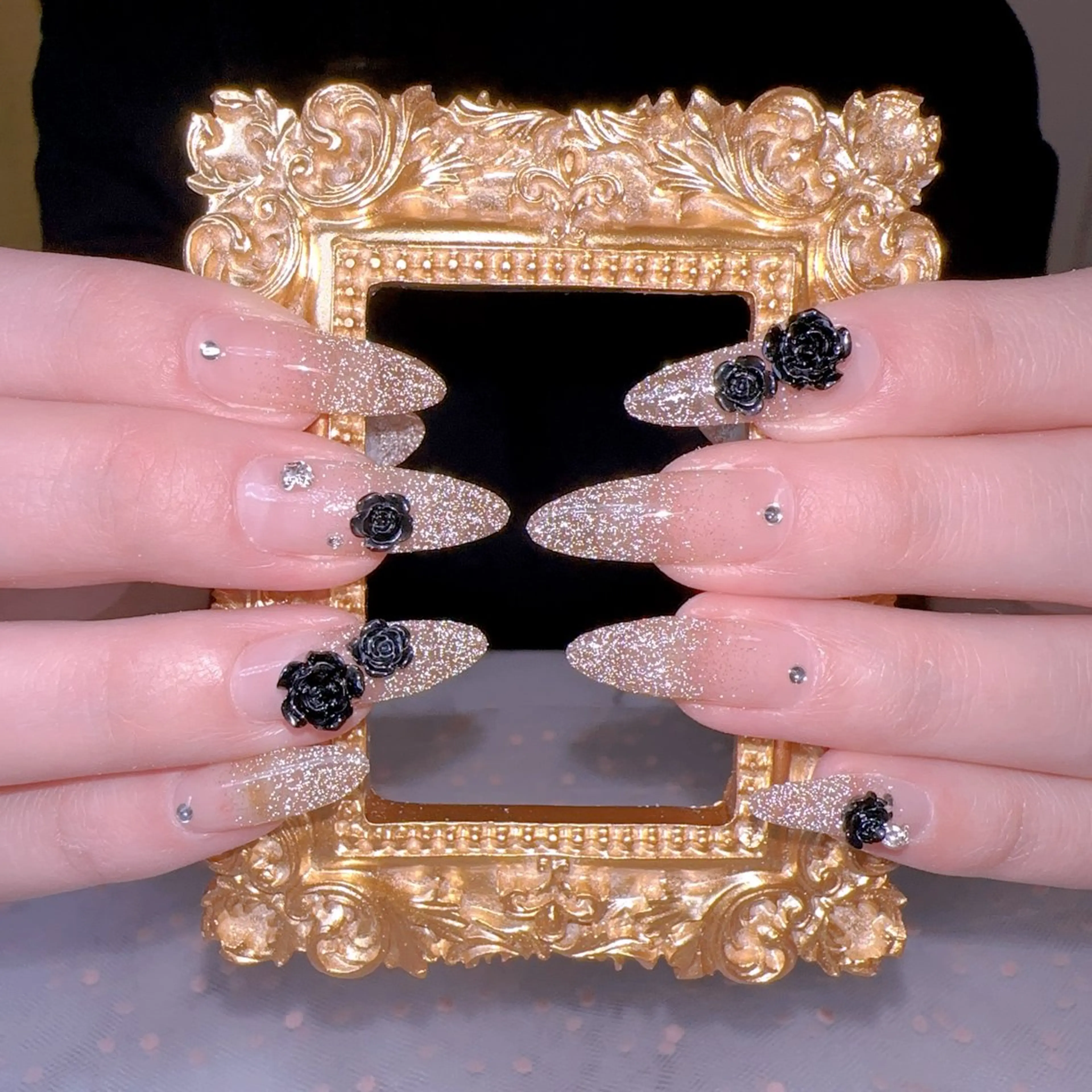 ネイル オーロラネイル フットネイル 韓国ネイル ラメ(グリッター) ラメグラデーション ハンドネイル Belle nail salon 新小岩のネイルデザイン