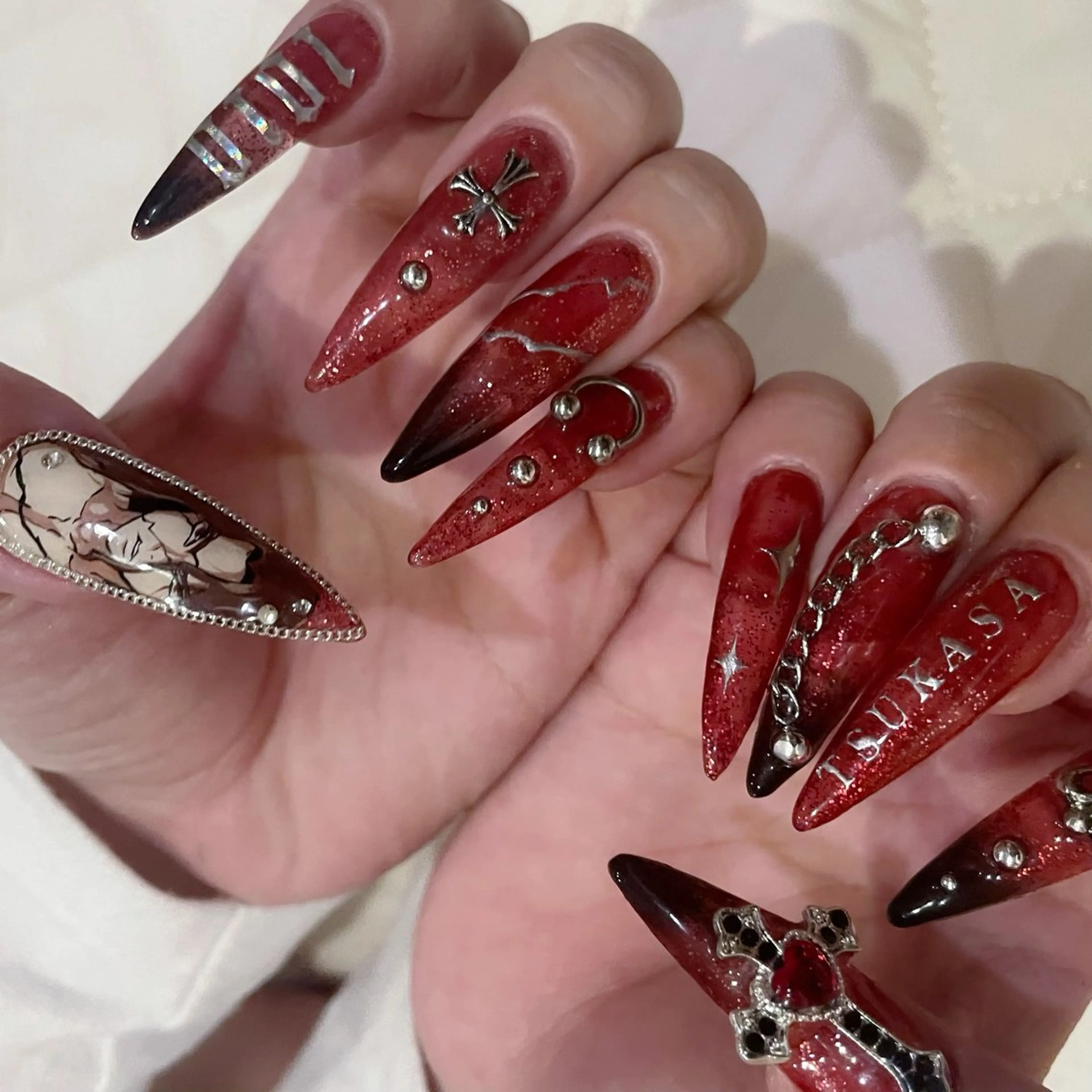 痛ネイル1本＋90minアート🎨✨おまかせ・持ち込み🆗の写真