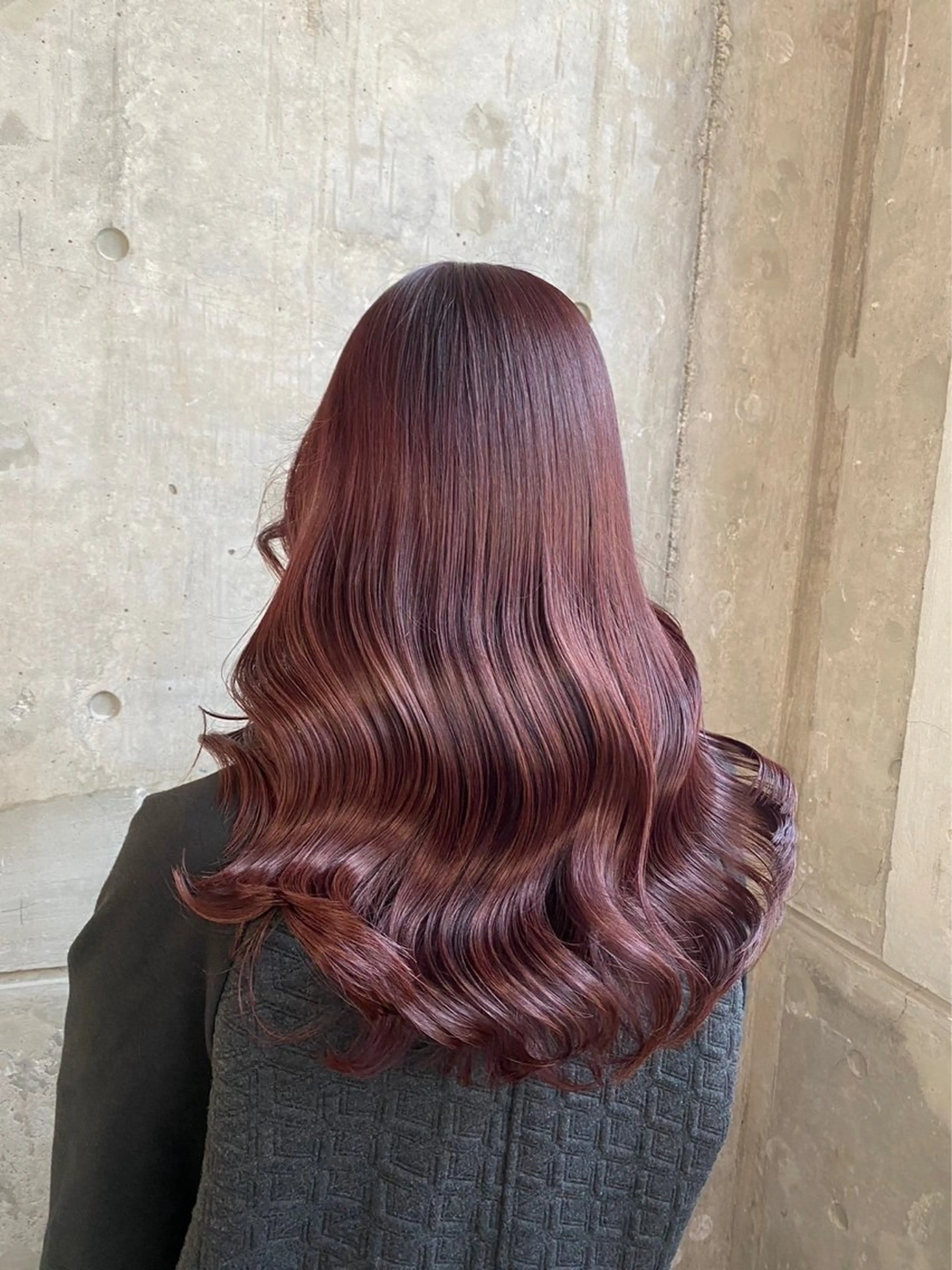 ロング カラー ヘアカラー 💗ブリーチなしで できる暖色カラー💗のヘアスタイル