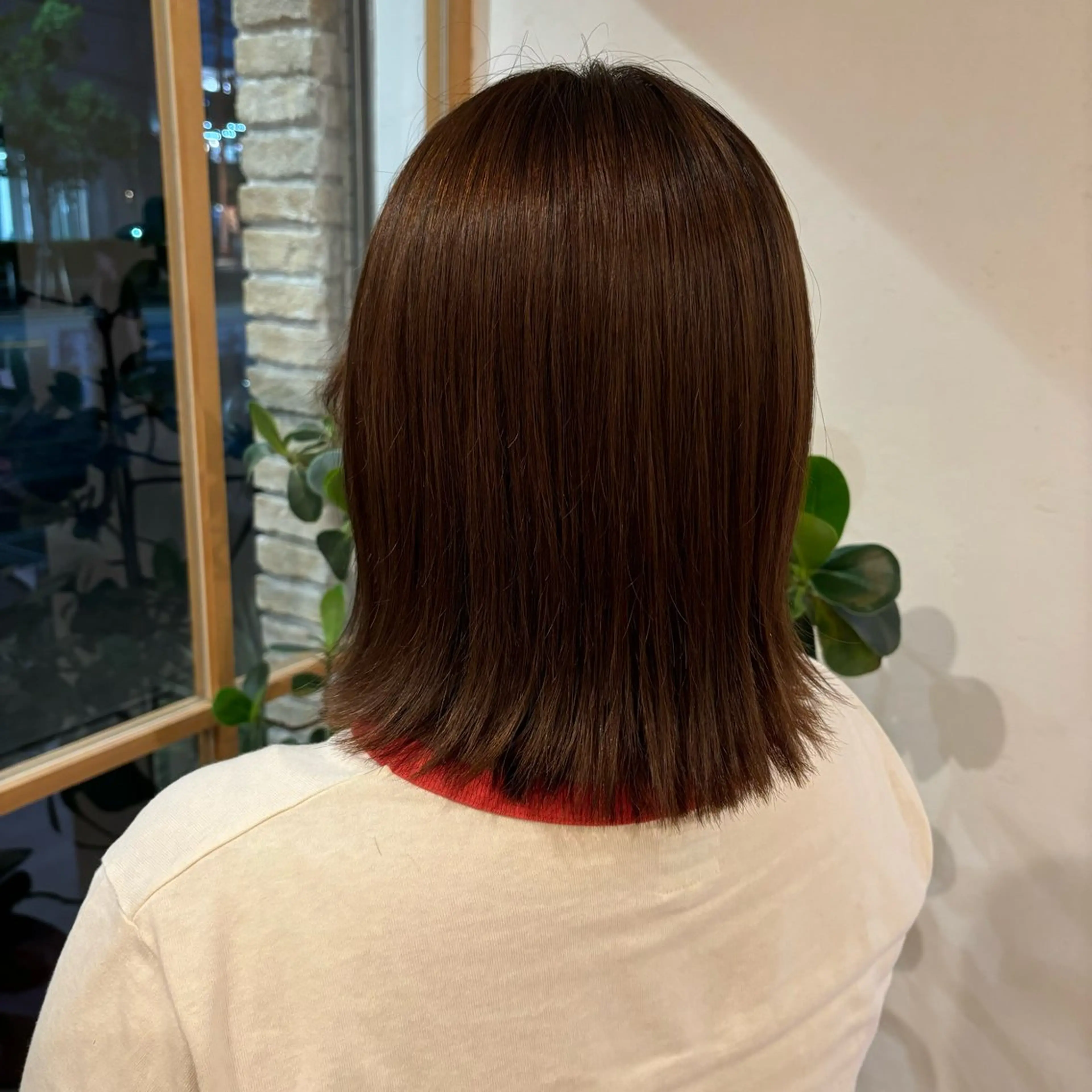 ミディアム ボブ 外ハネヘア 祝 莉子のヘアスタイル