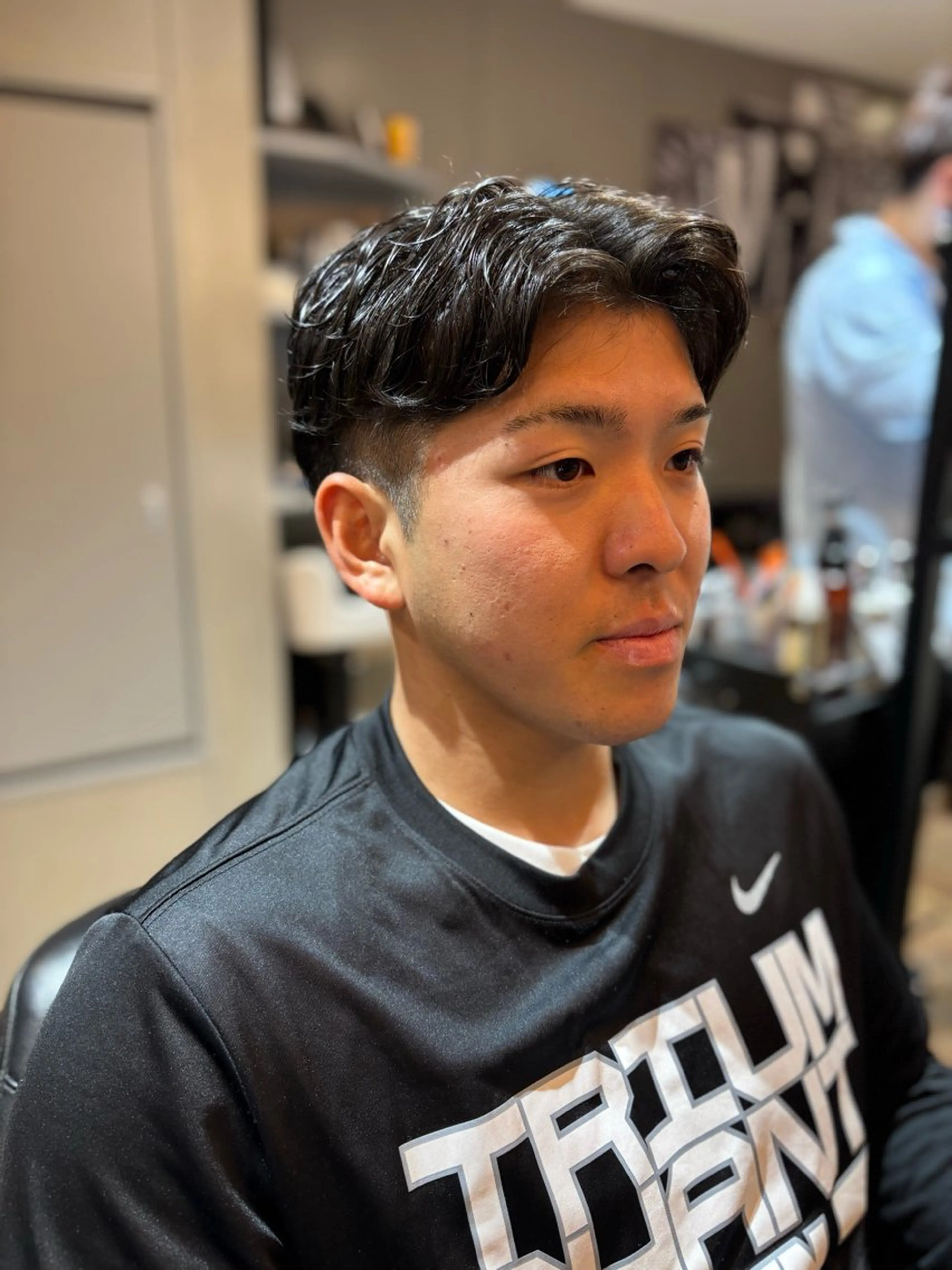 パーマ ニュアンスパーマ カット パーマ バーバーショップ涼桜新町店所属・田中大 パーマ/メンズカットのヘアスタイル