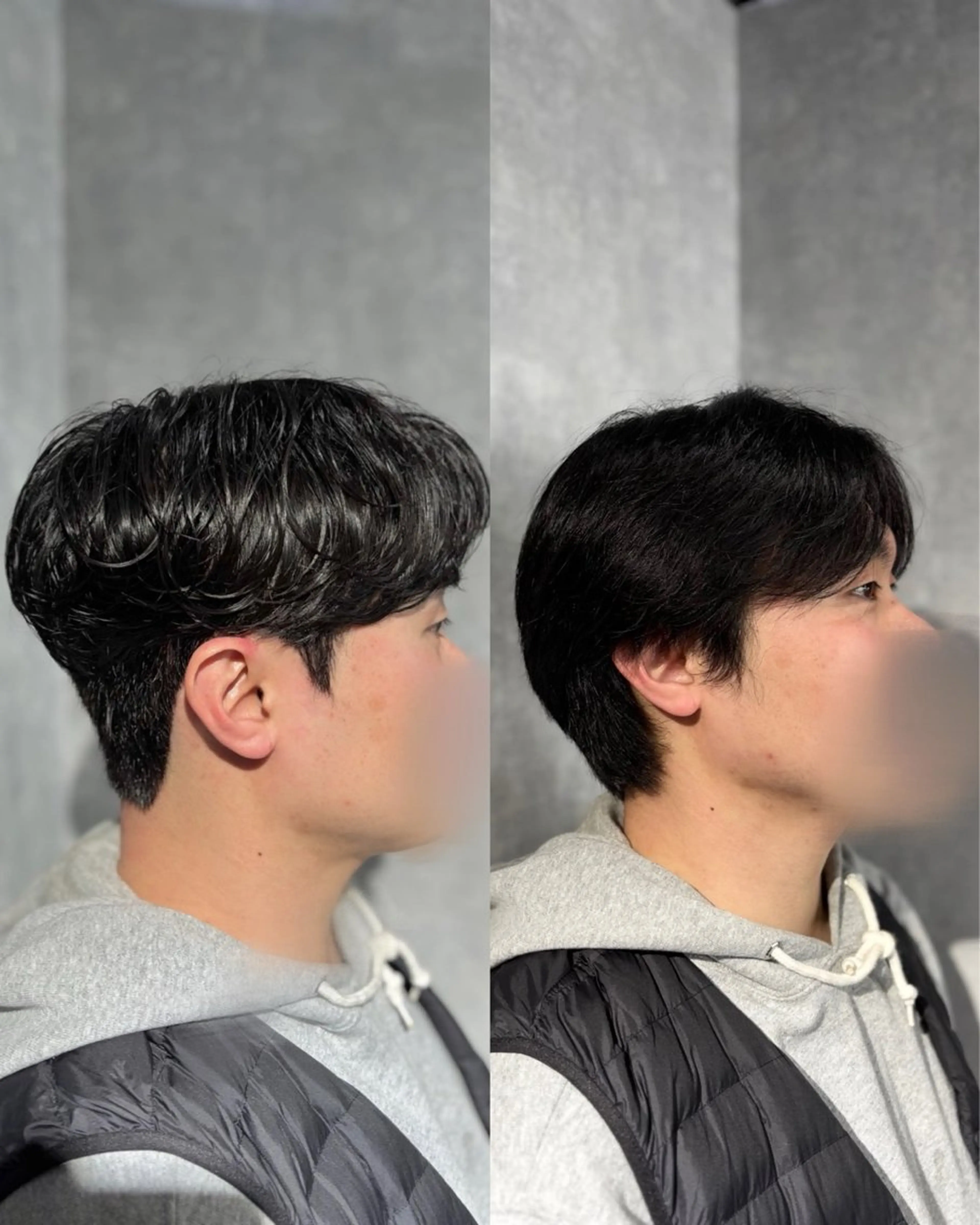 ショート パーマ メンズ メンズパーマ カット パーマ 韓国メンズヘア/ ダウンパーマ/歩夢のヘアスタイル