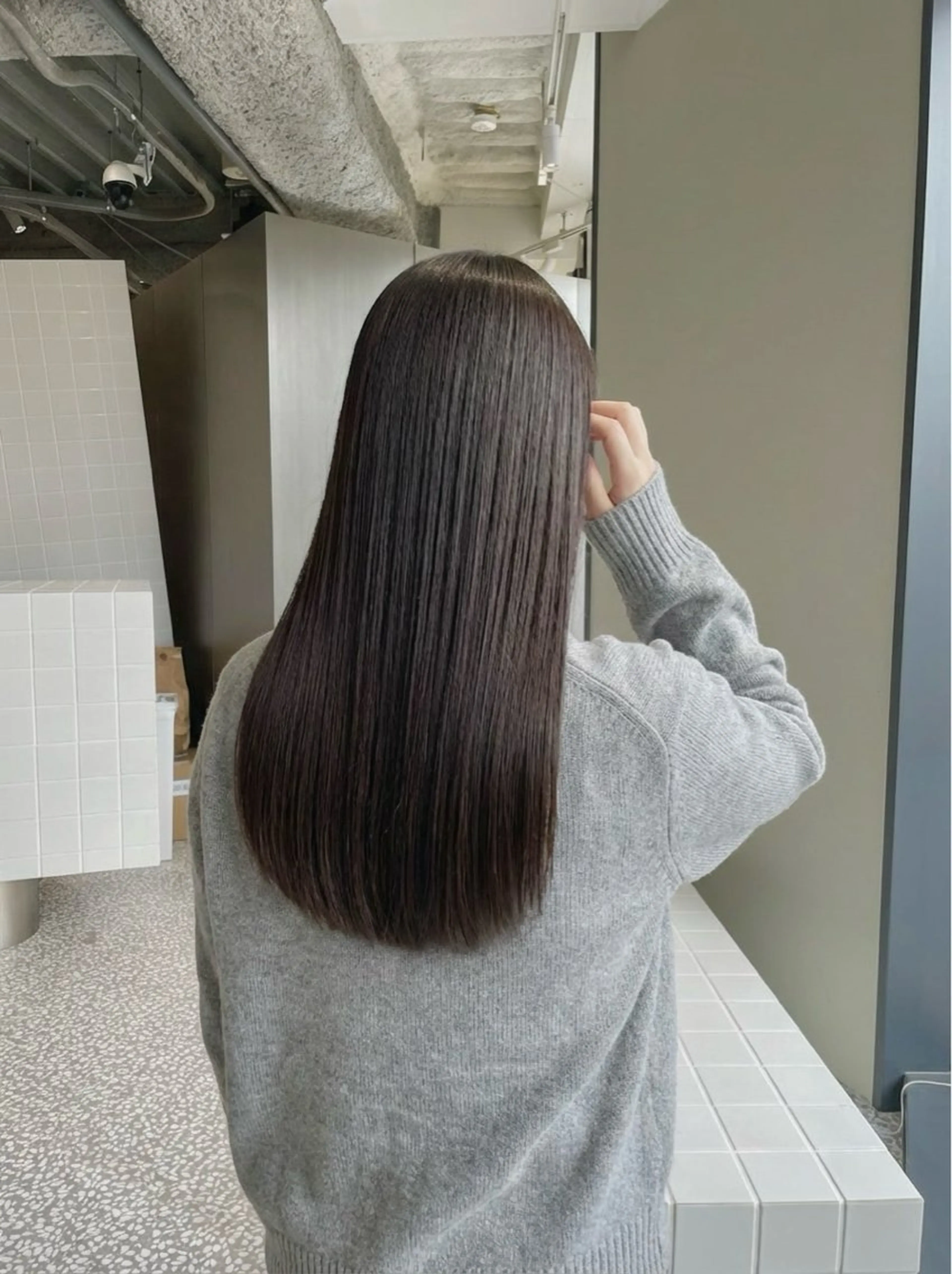 セミロング カラー 梅田/縮毛矯正/ 髪質改善/イサミのヘアスタイル