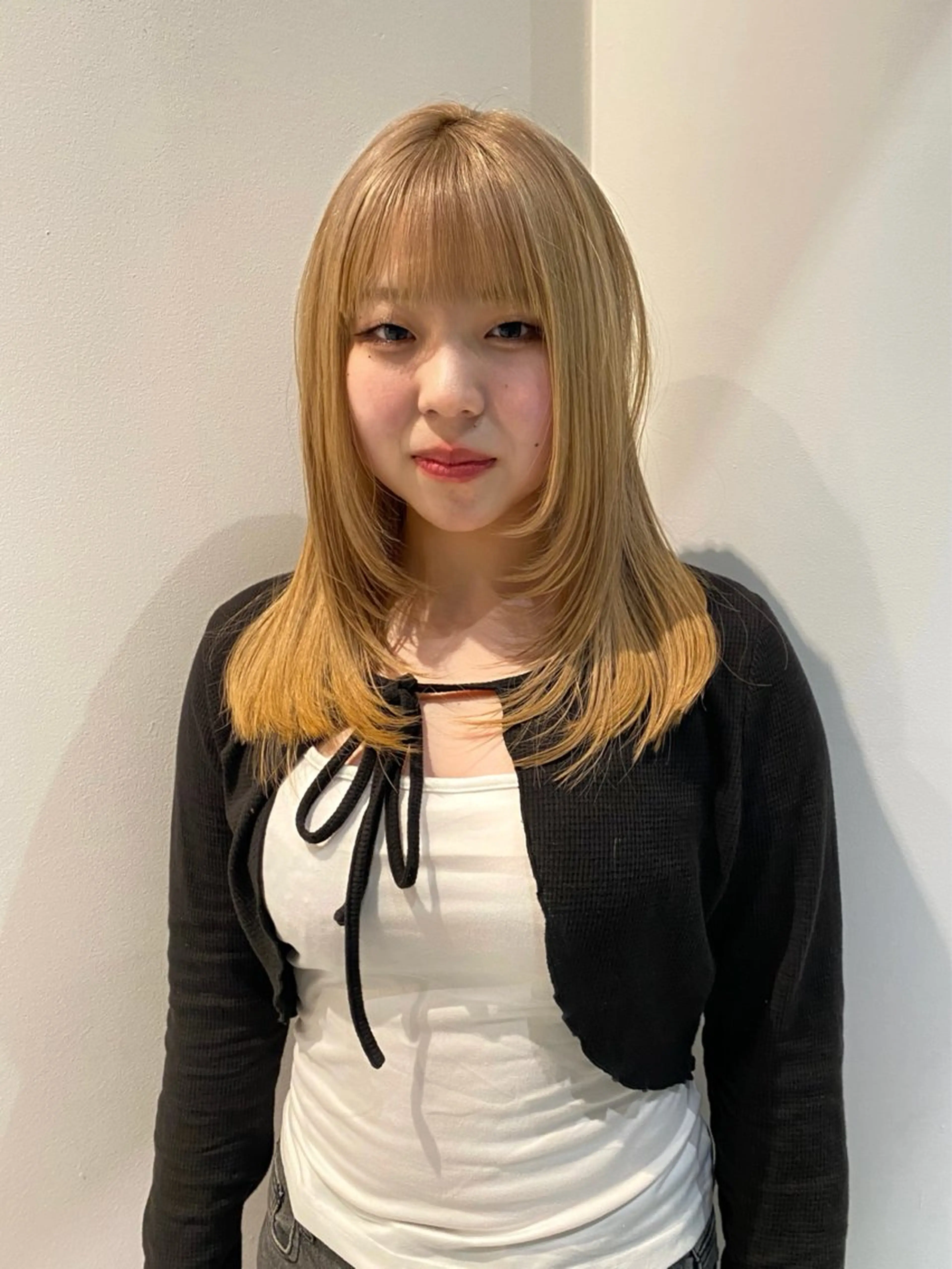 セミロング カラー ハイトーンカラー カット ヘアカラー トリートメント mai / linoah˚✧のヘアスタイル