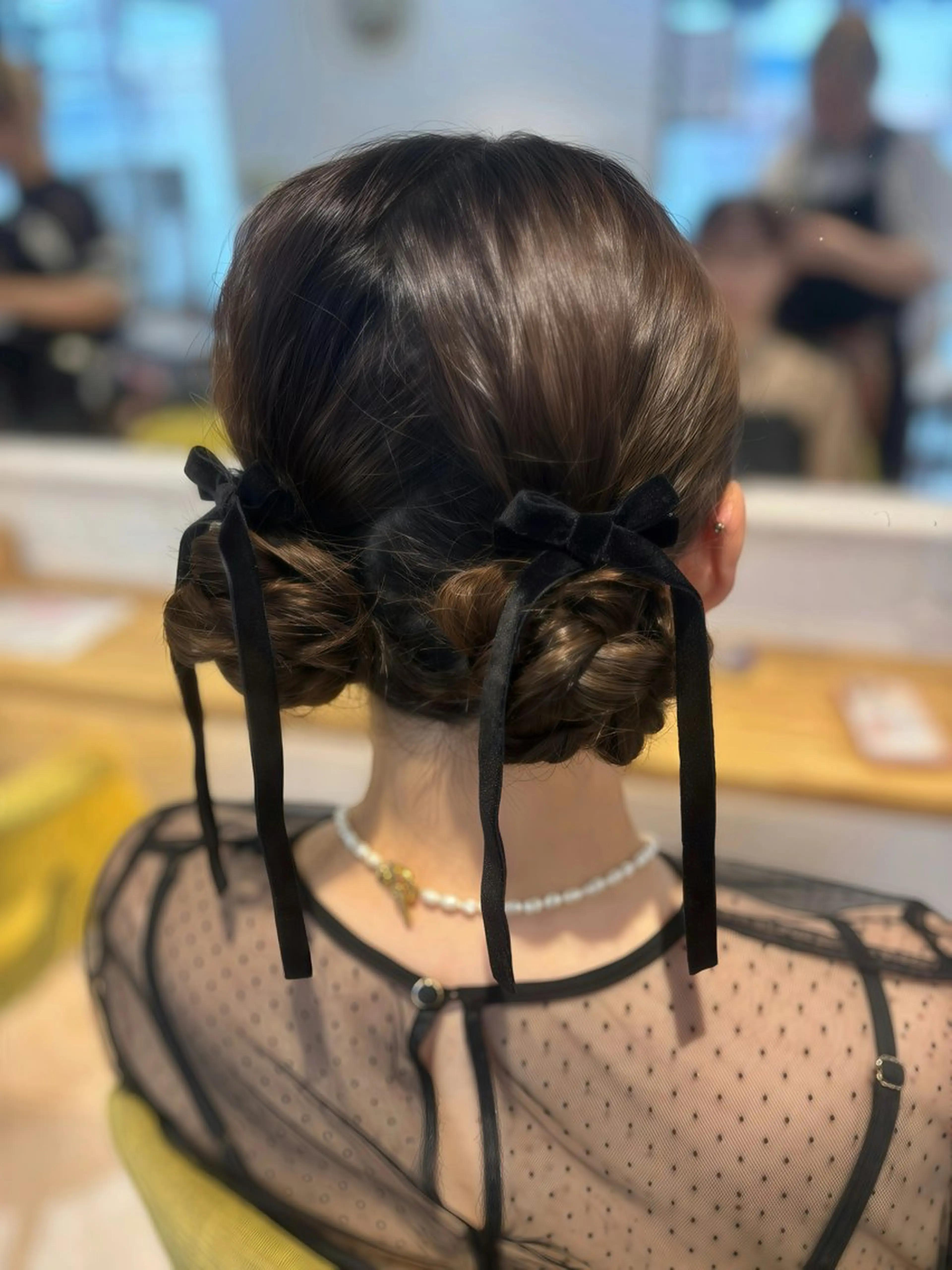 ヘアアレンジ ヘアセット みらい🖤ブリーチ 縮毛矯正モデル募集のヘアスタイル