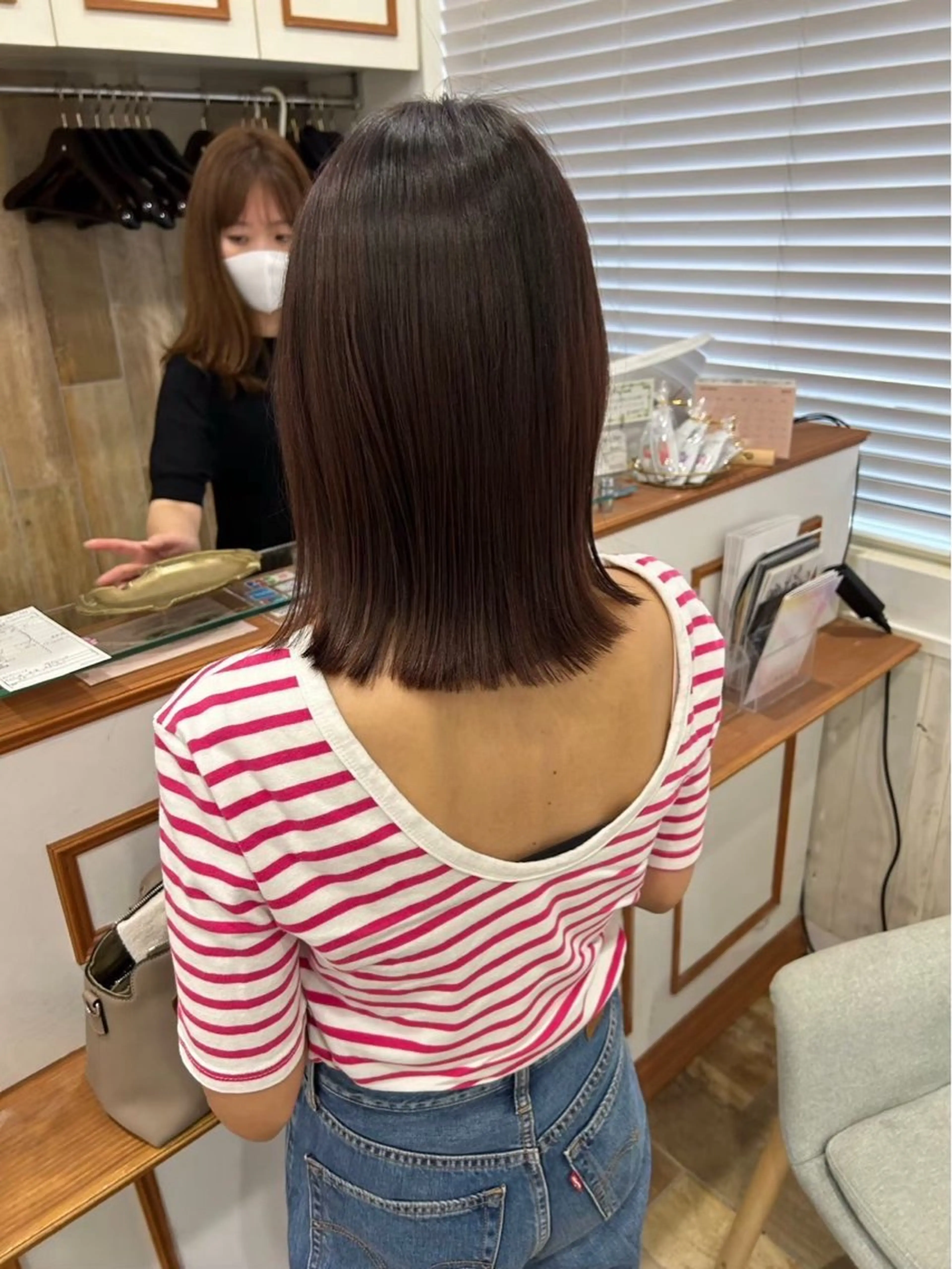 ミディアム カラー ヘアカラー トリートメント 🫧ゆうき🪽 髪質改善/ハイライトのヘアスタイル