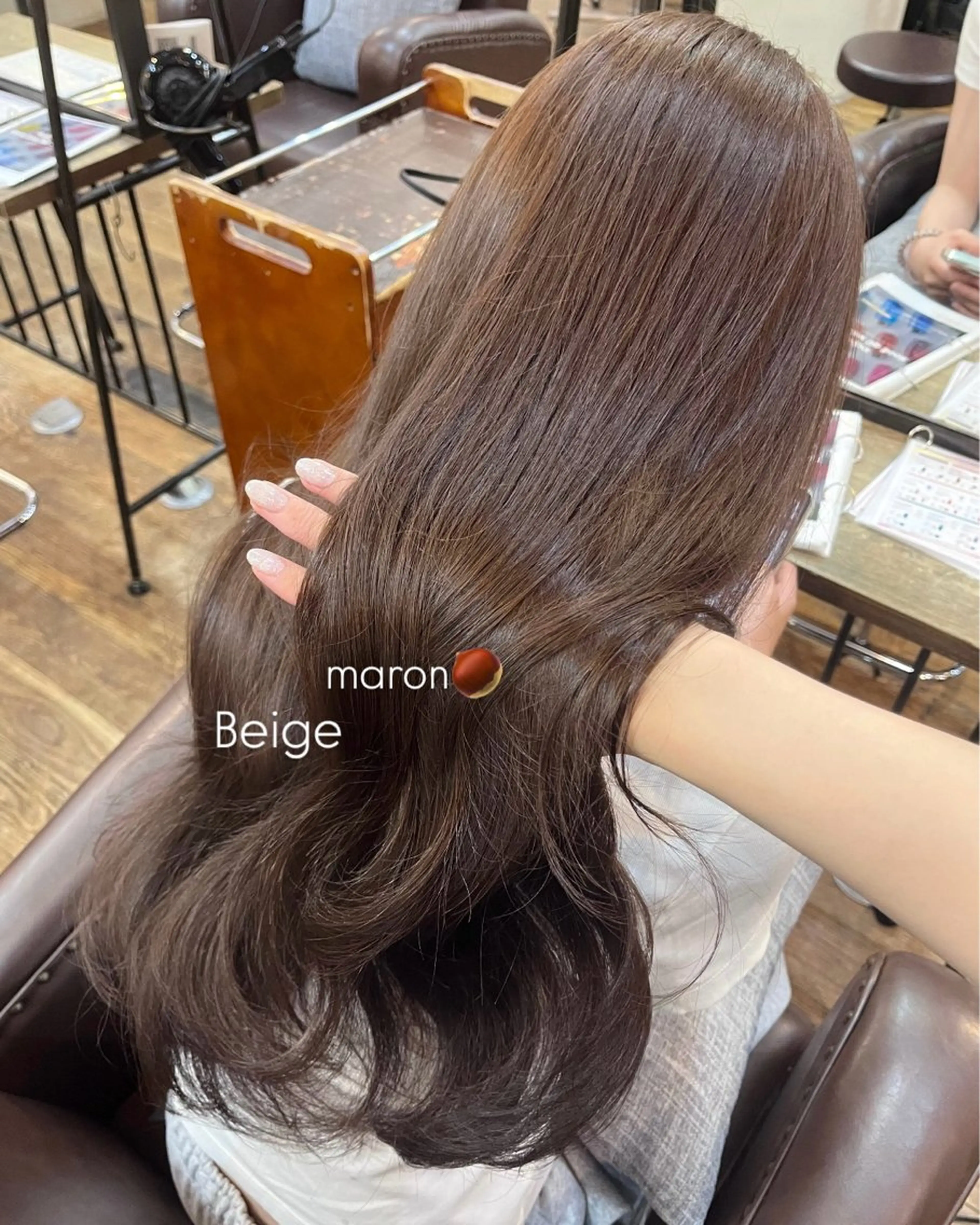 ロング Belle 並木通り店所属・rena/ パーマ/カラーのヘアスタイル