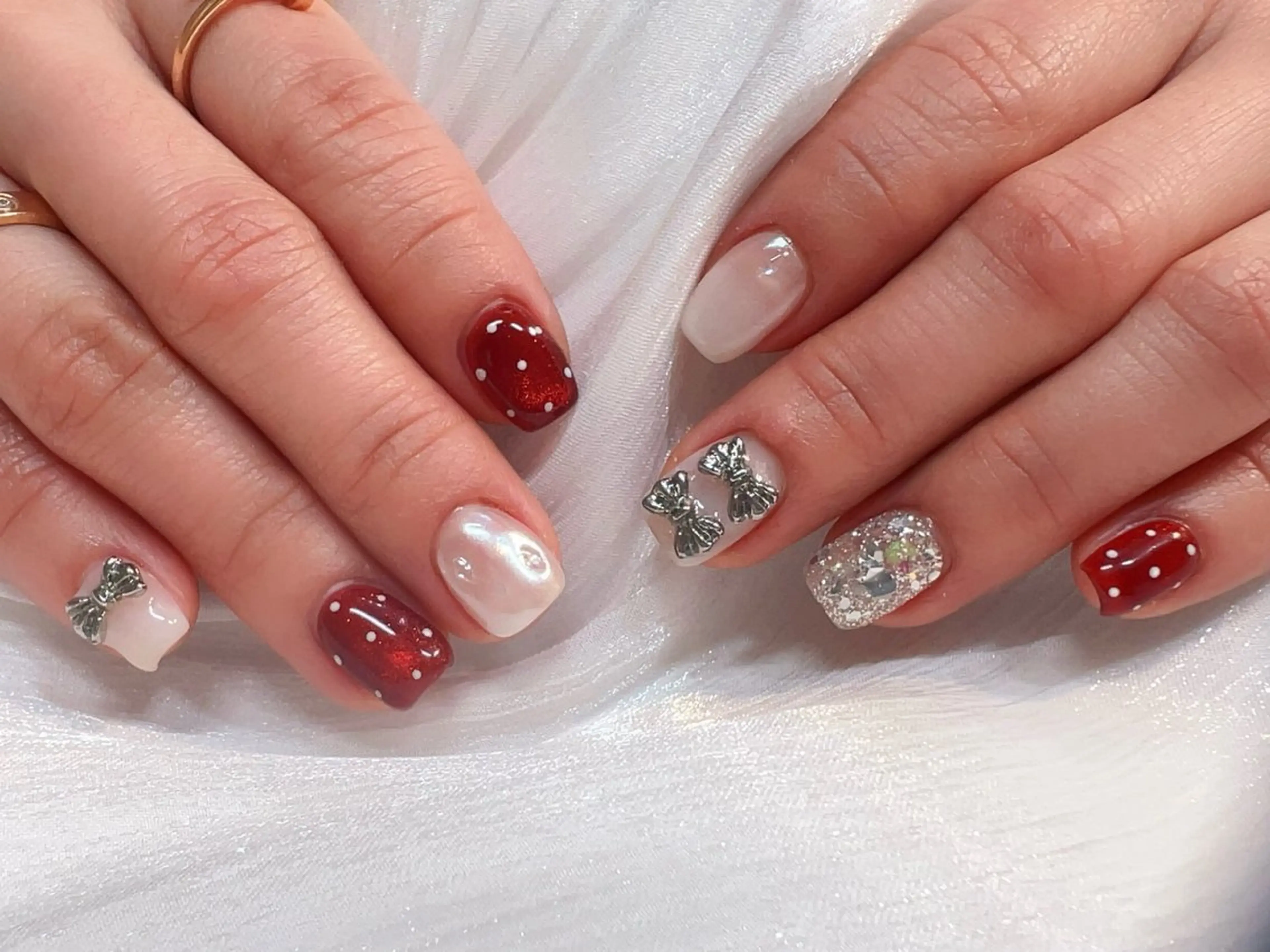 ショート パンダ ネイルのネイルデザイン