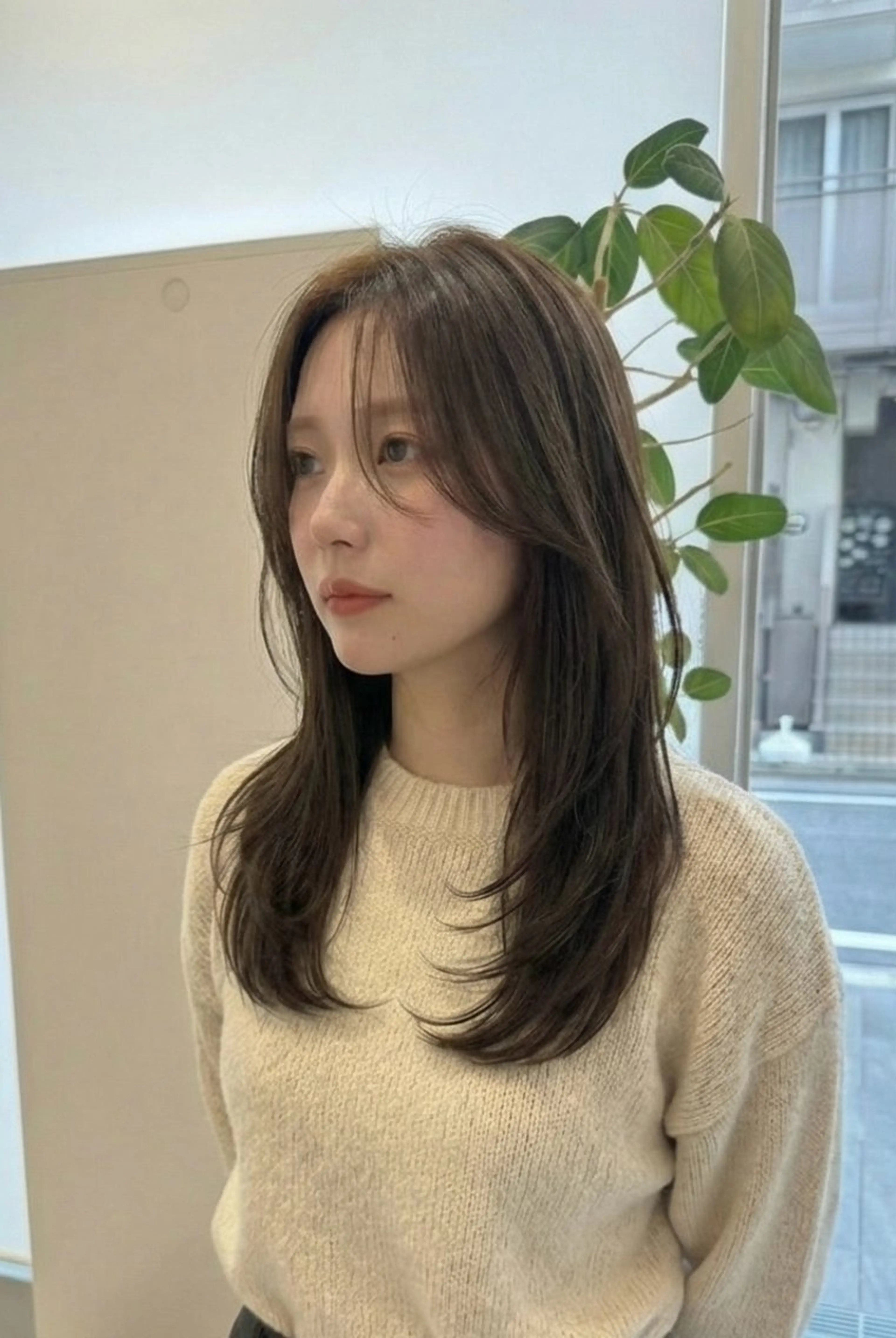 ロング カラー レイヤーカット カット ヘアカラー トリートメント tre.甲子園口店 M A R Iのヘアスタイル