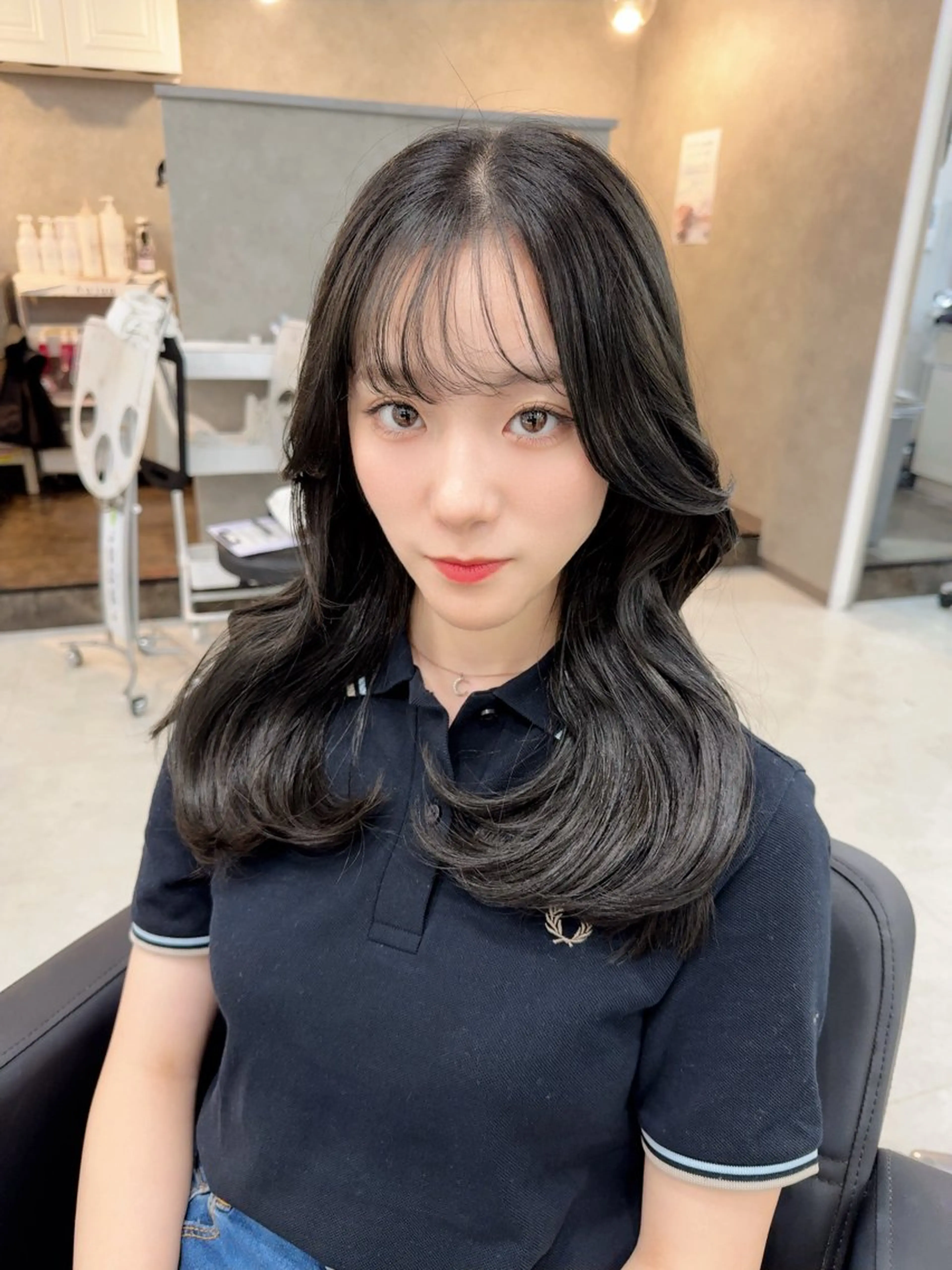 【💝土日祝Ｎｏ．1💝】ケアカラー(超音波アイロン付)の写真