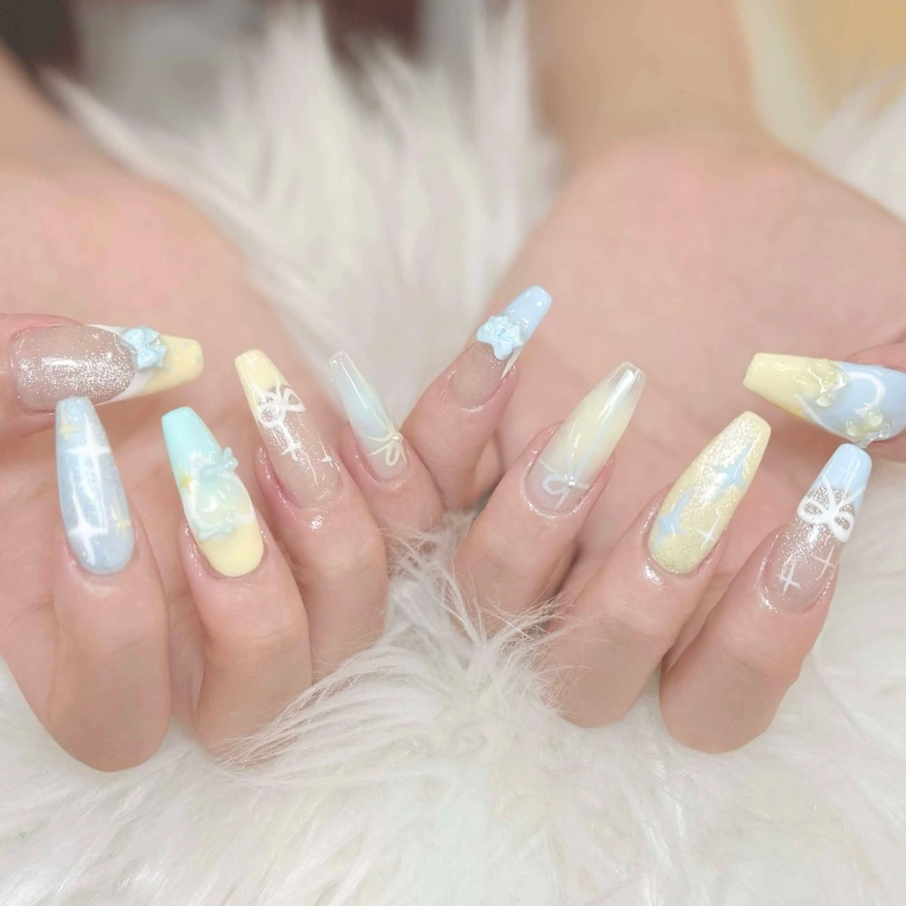 ネイル チークネイル 長さ出し フットネイル マグネットネイル 持ち込み ANH NAIL ゴテゴテ専門店💎のネイルデザイン