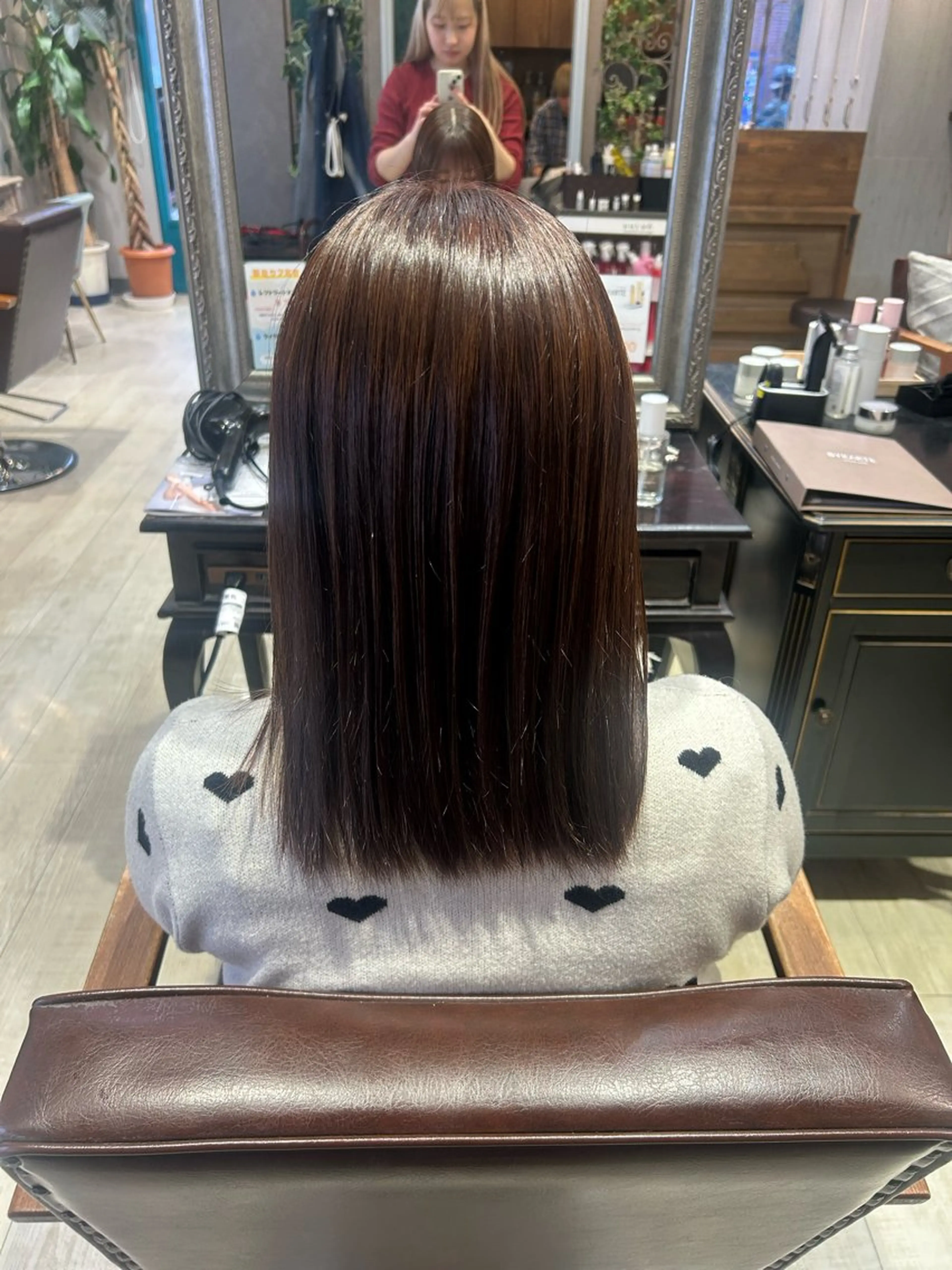 ミディアム ヘアカラー 暖色カラー｜艶髪｜ 🥨AIKA🥨のヘアスタイル