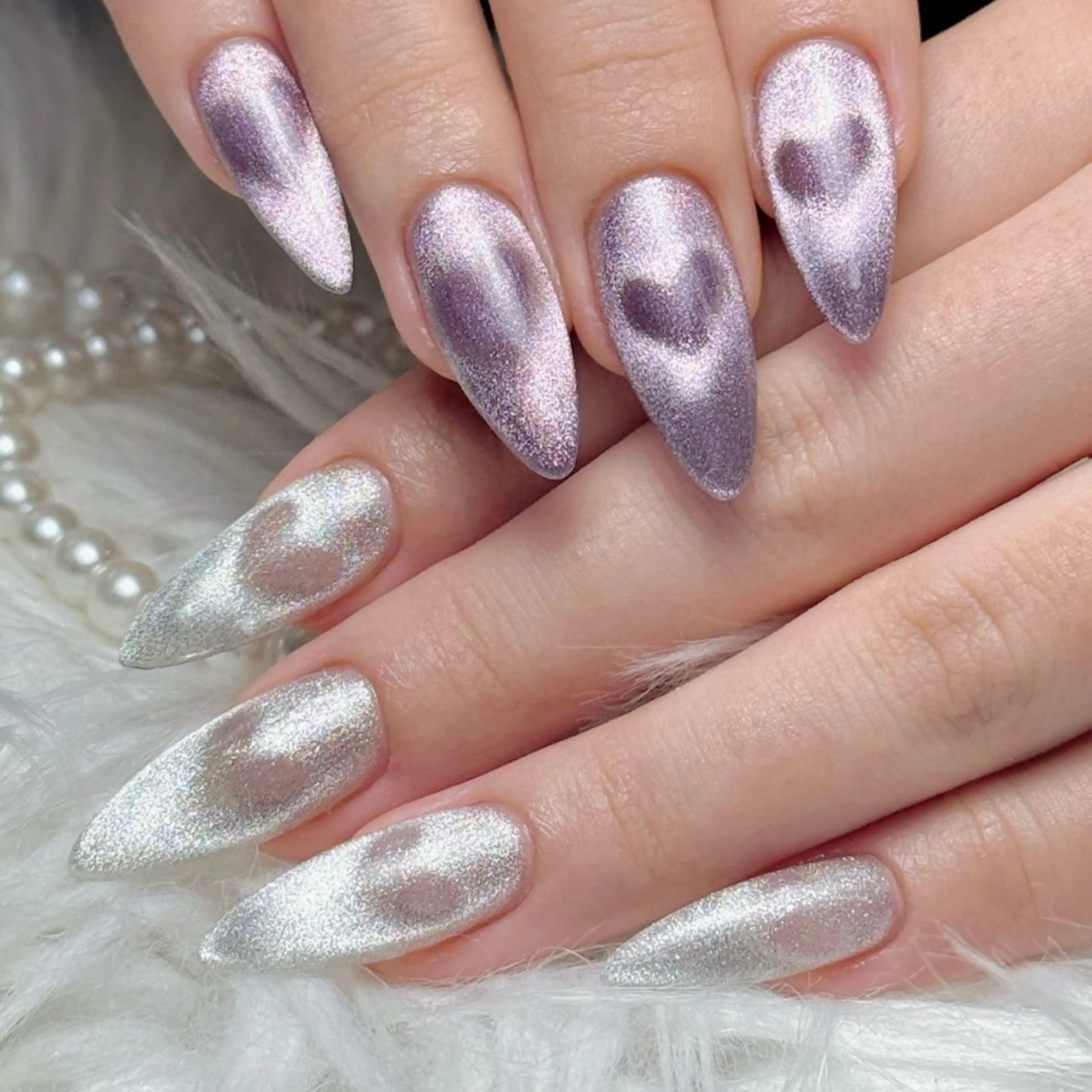 メンズ ネイル アートネイル フレンチネイル ジェルネイル キラキラネイル パラジェル ハンドネイル Bloom スカルプ専門店のネイルデザイン