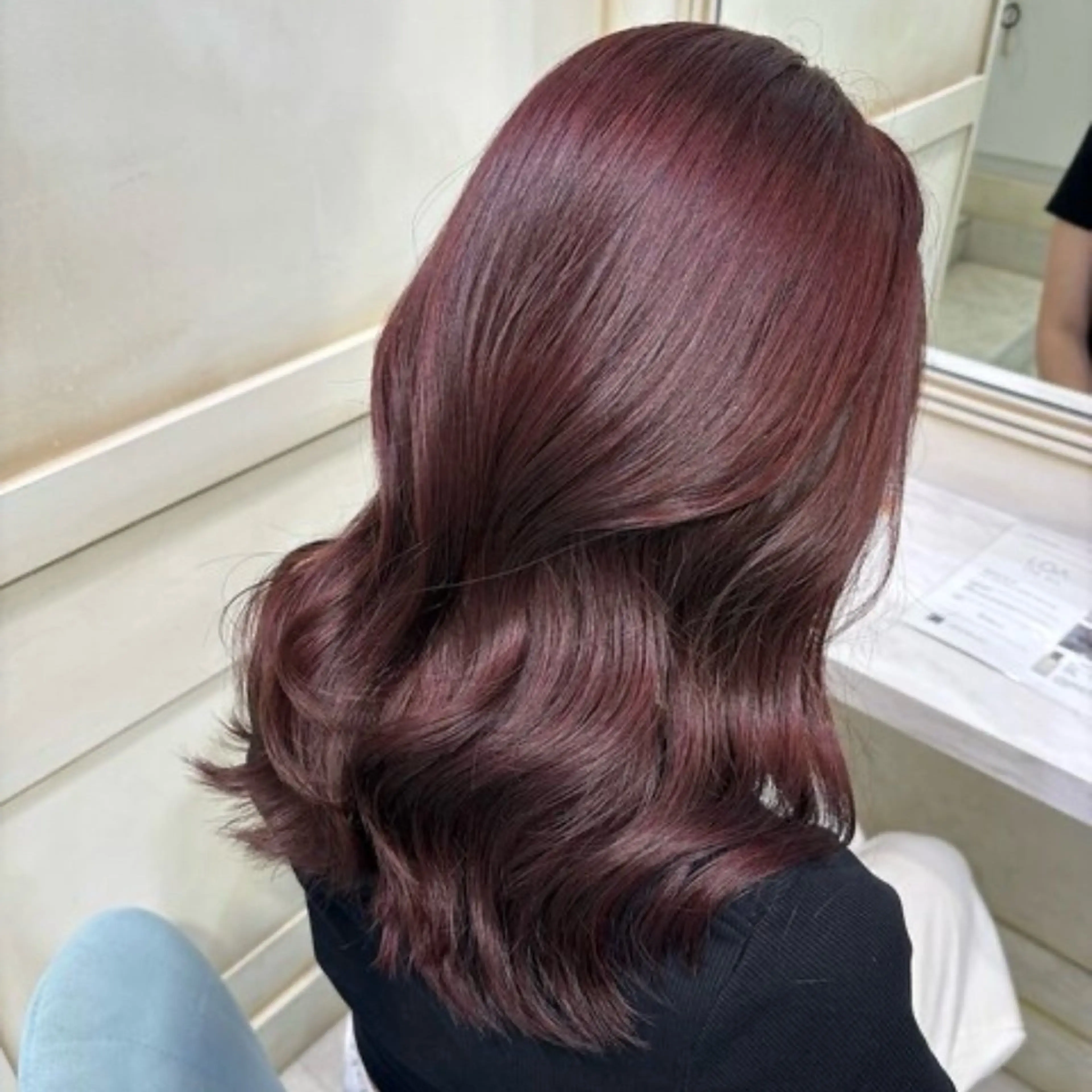 セミロング 💖ダブルカラー/ ケアカラー/レナ💖のヘアスタイル