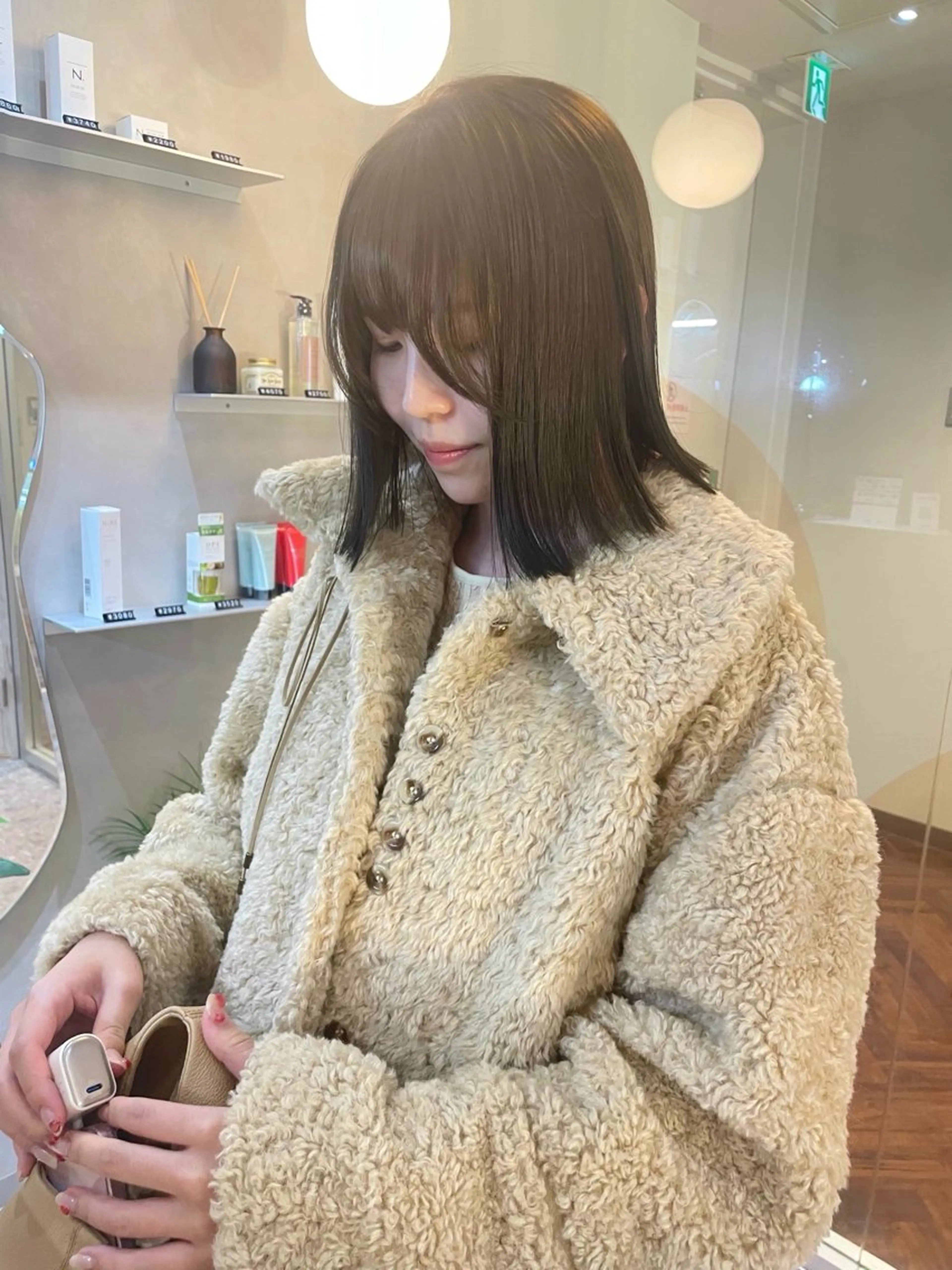 ショート カット ヘアカラー トリートメント ボブ/透明感カラー/ 赤み消し/髪質改善のヘアスタイル