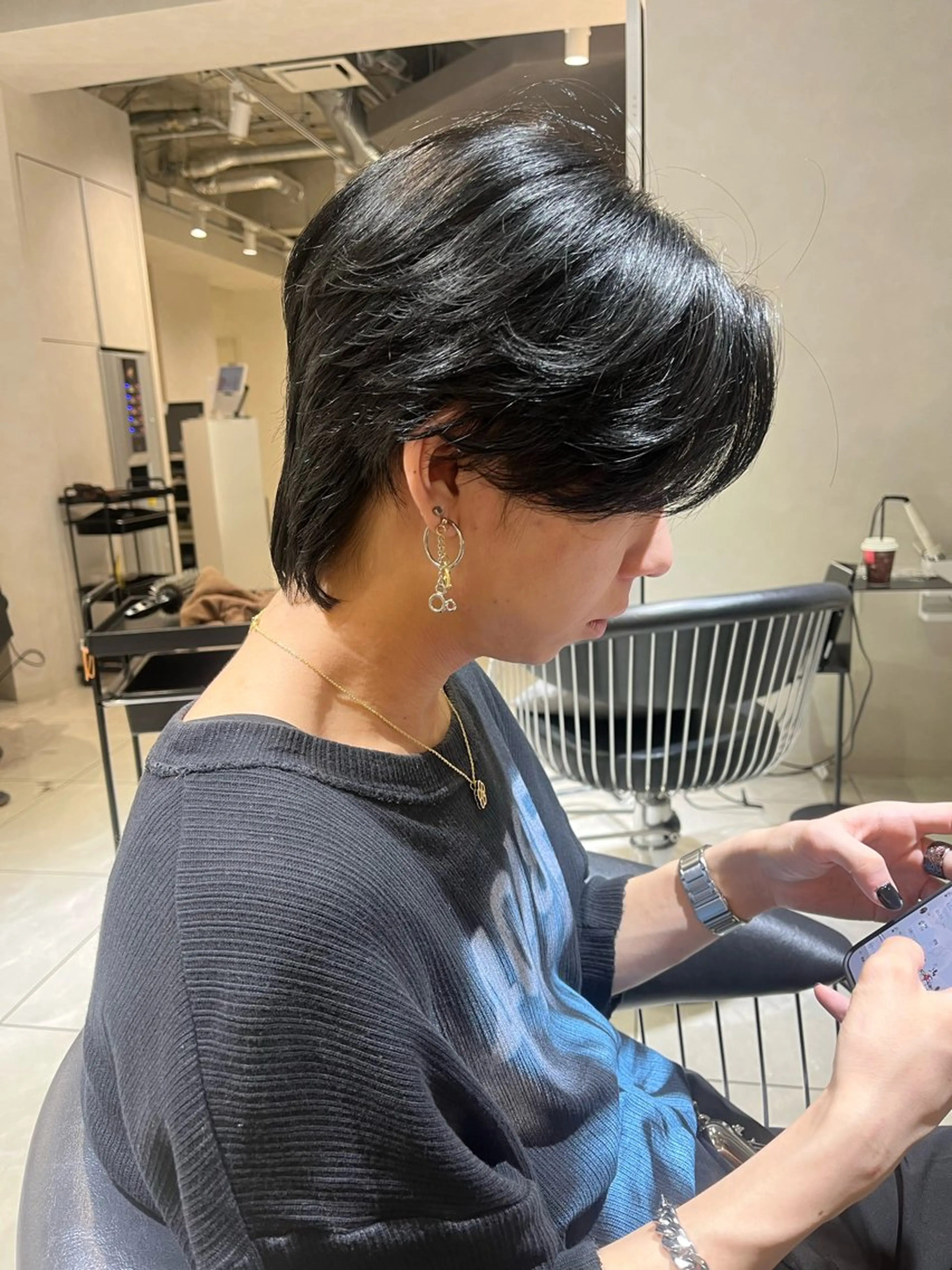 カラー メンズ カット ヘアカラー メンズセンターパート 🇰🇷wakanaのヘアスタイル