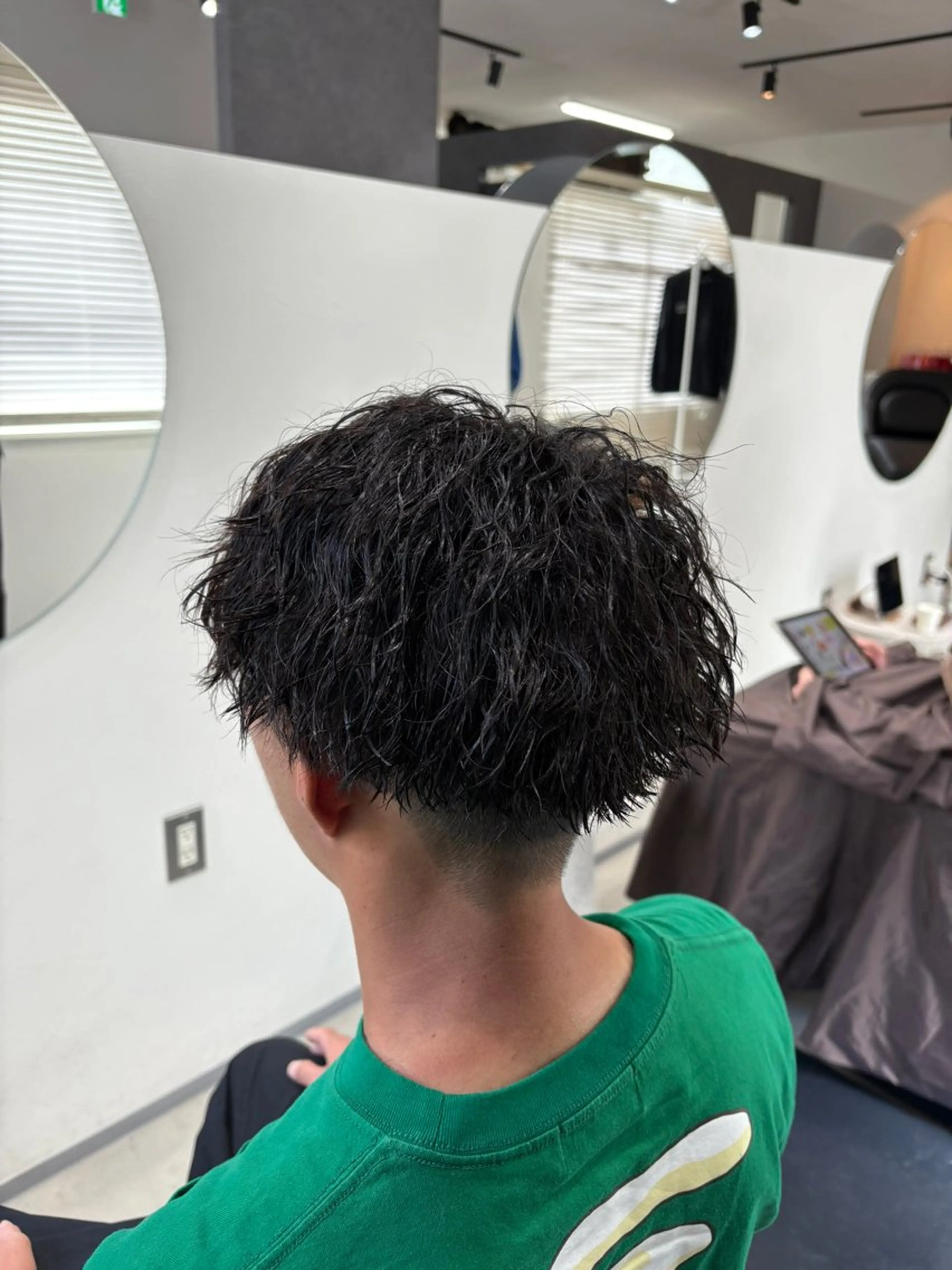 ショート パーマ メンズ メンズパーマ メンズツイストパーマ ツイストパーマ ボブ/レイヤー /河内温太のヘアスタイル