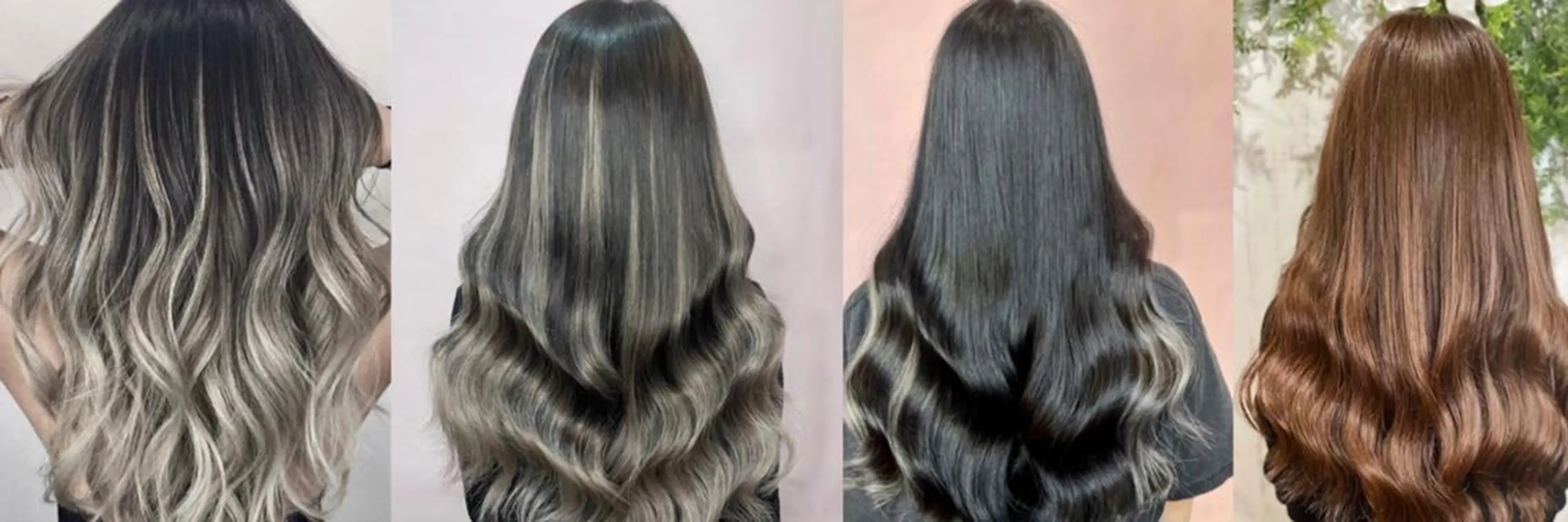 ロング カラー 大阪レミーエクステ チビ編み込みのヘアスタイル