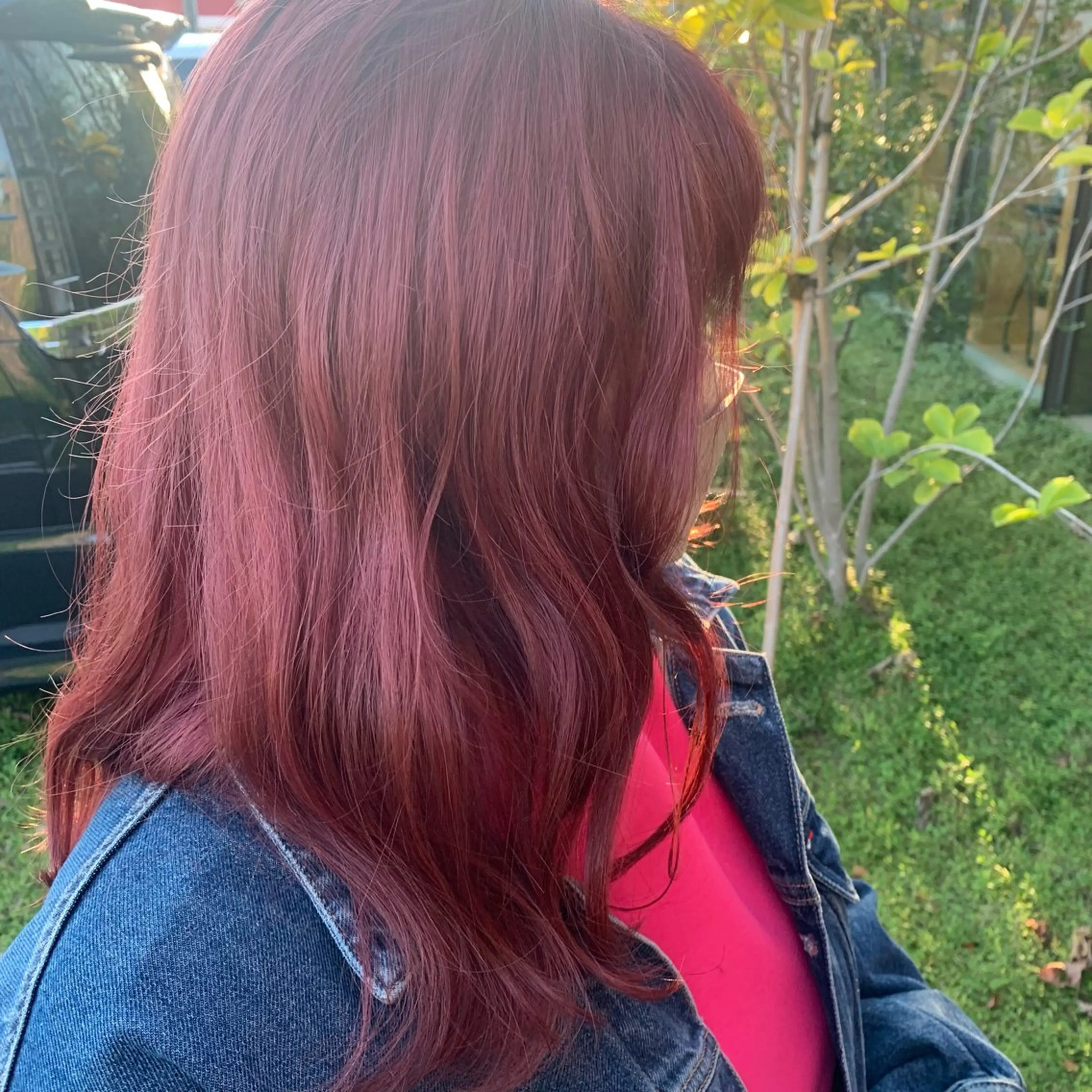 ロング カラー ブリーチ ピンクカラー ヘアカラー Hair.Eye&Relax Amor所属・松原 菜々子のヘアスタイル