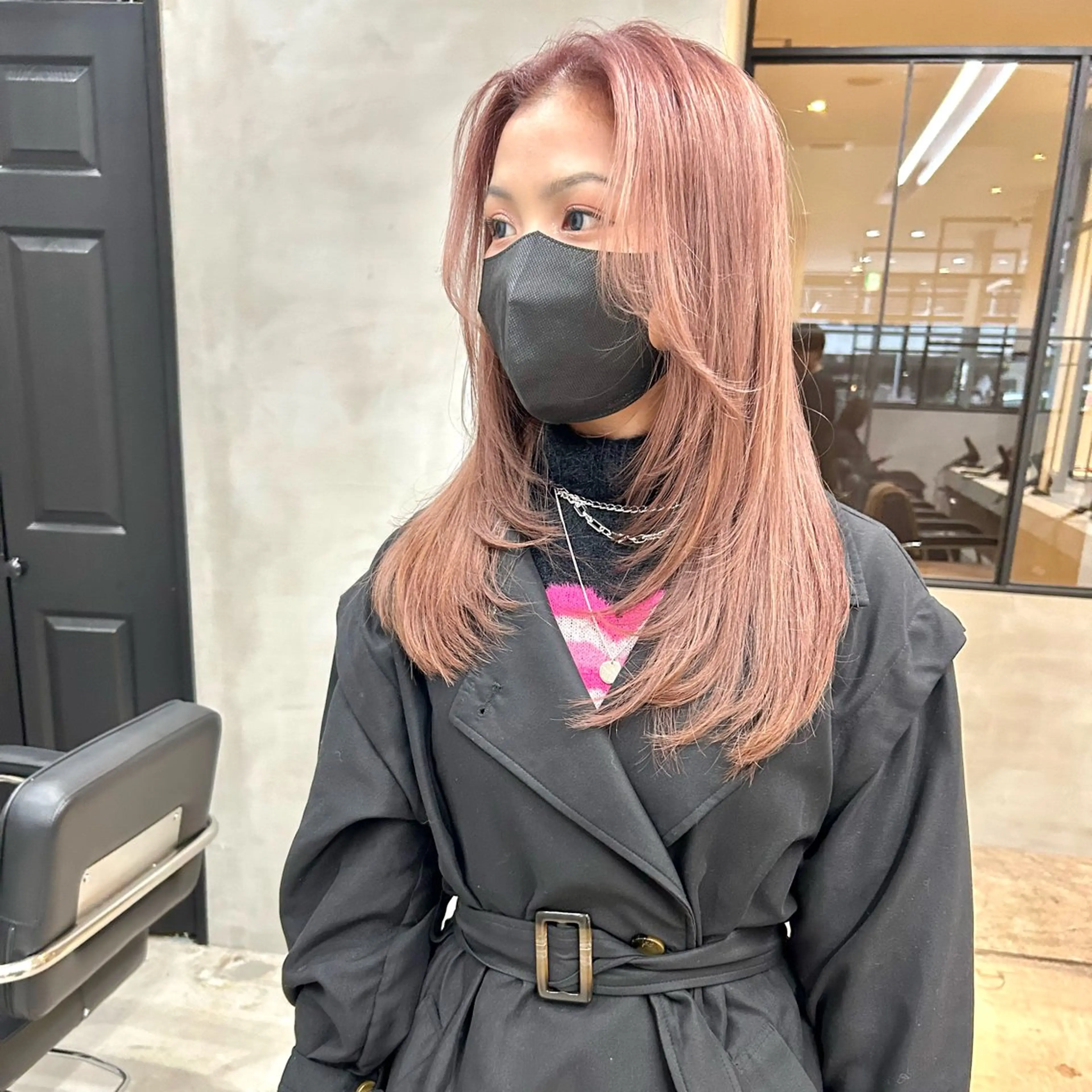 ミディアム カラー カット ヘアカラー トリートメント mood tatemachiのヘアスタイル