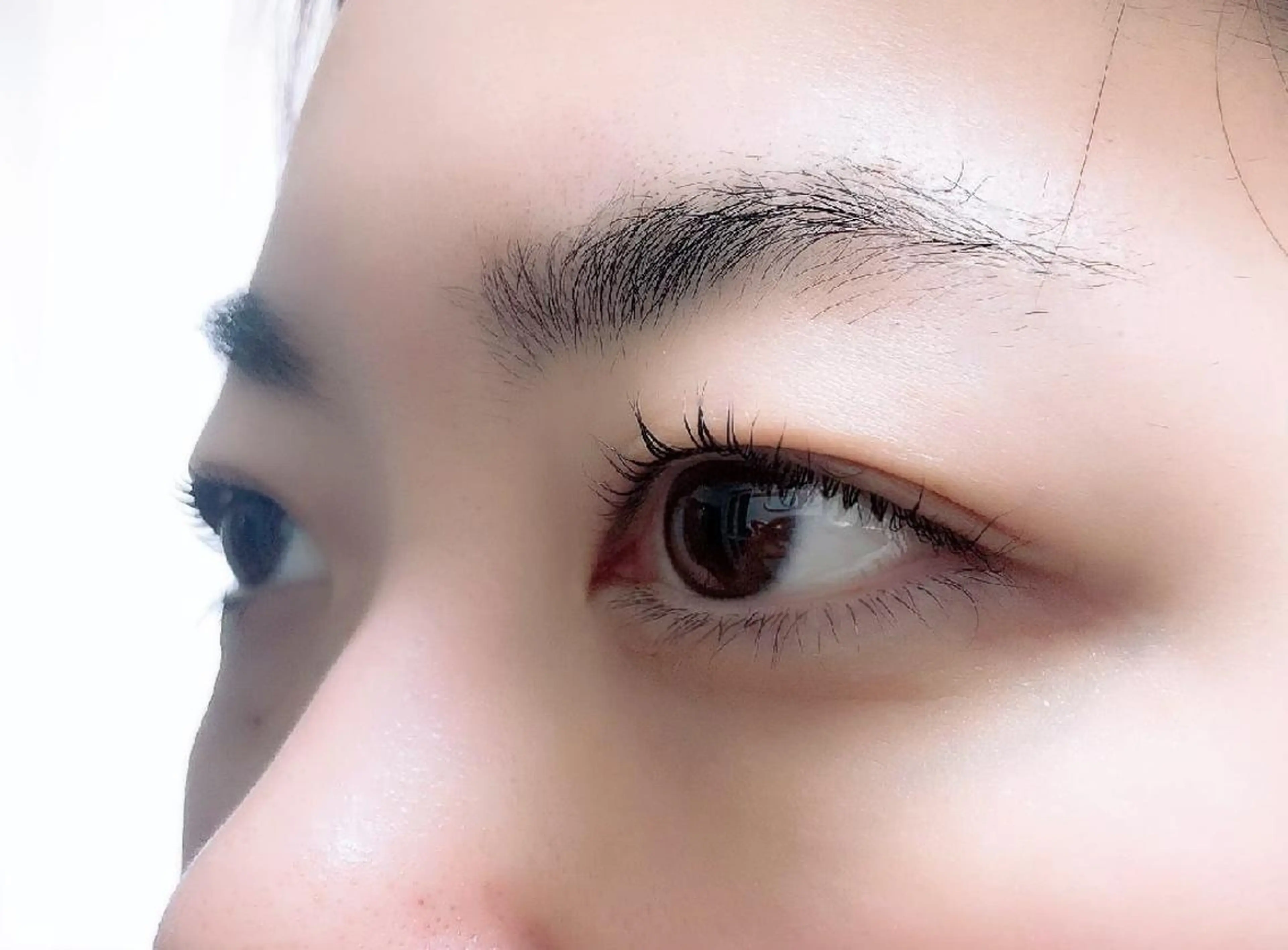 マツエク・マツパ 付け放題 フラットラッシュ ナチュラル まつげパーマ 一重×まつ毛パーマ マツパ 吉岡 ゆうなのマツエク・マツパデザイン