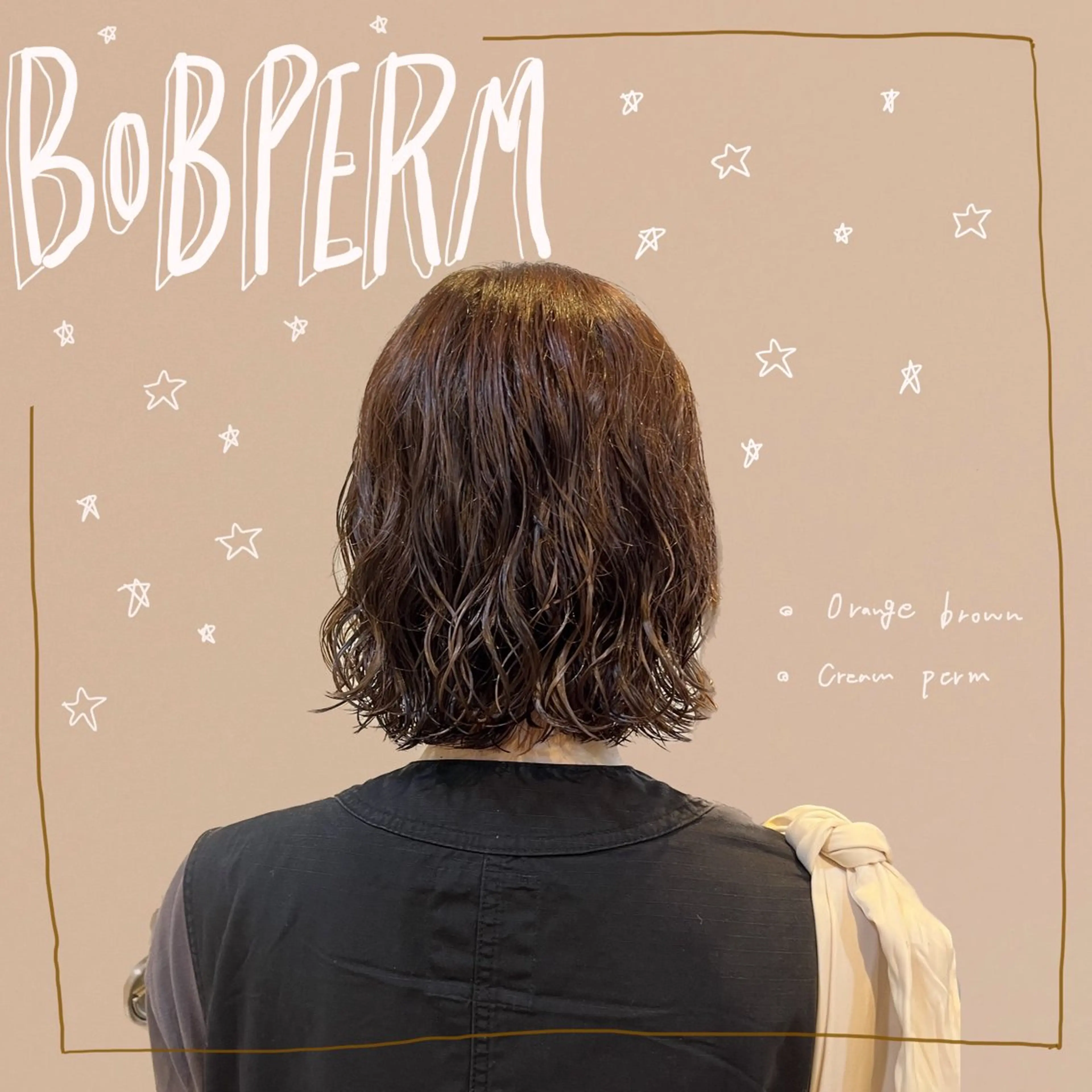 ショート カラー パーマ カット ヘアカラー パーマ benji仙台所属・KOKI/ ボブ/ パーマ/透明感カラーのヘアスタイル