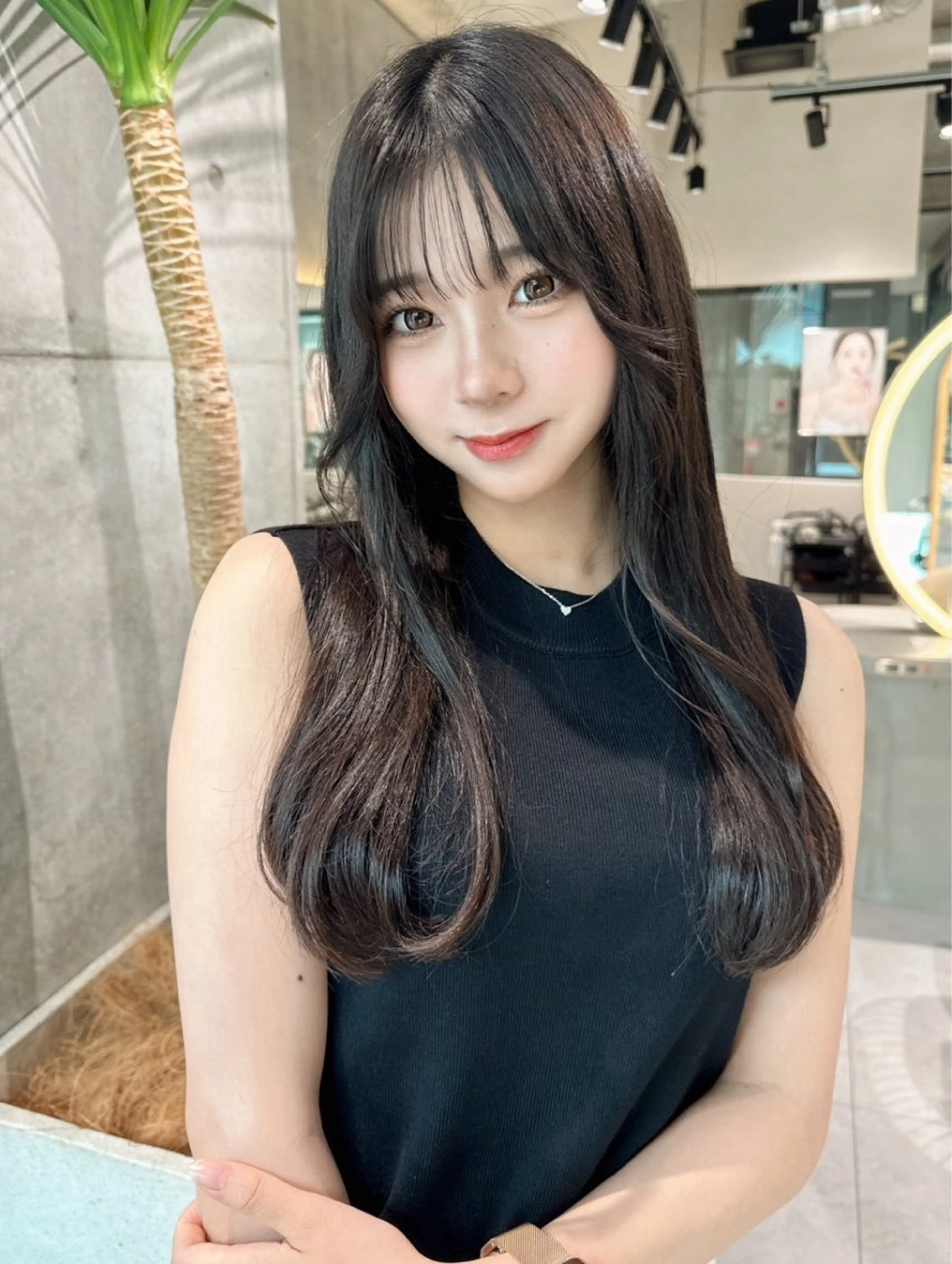 ロング カラー レイヤー＆カラー 人気美容師倉崎涼のヘアスタイル