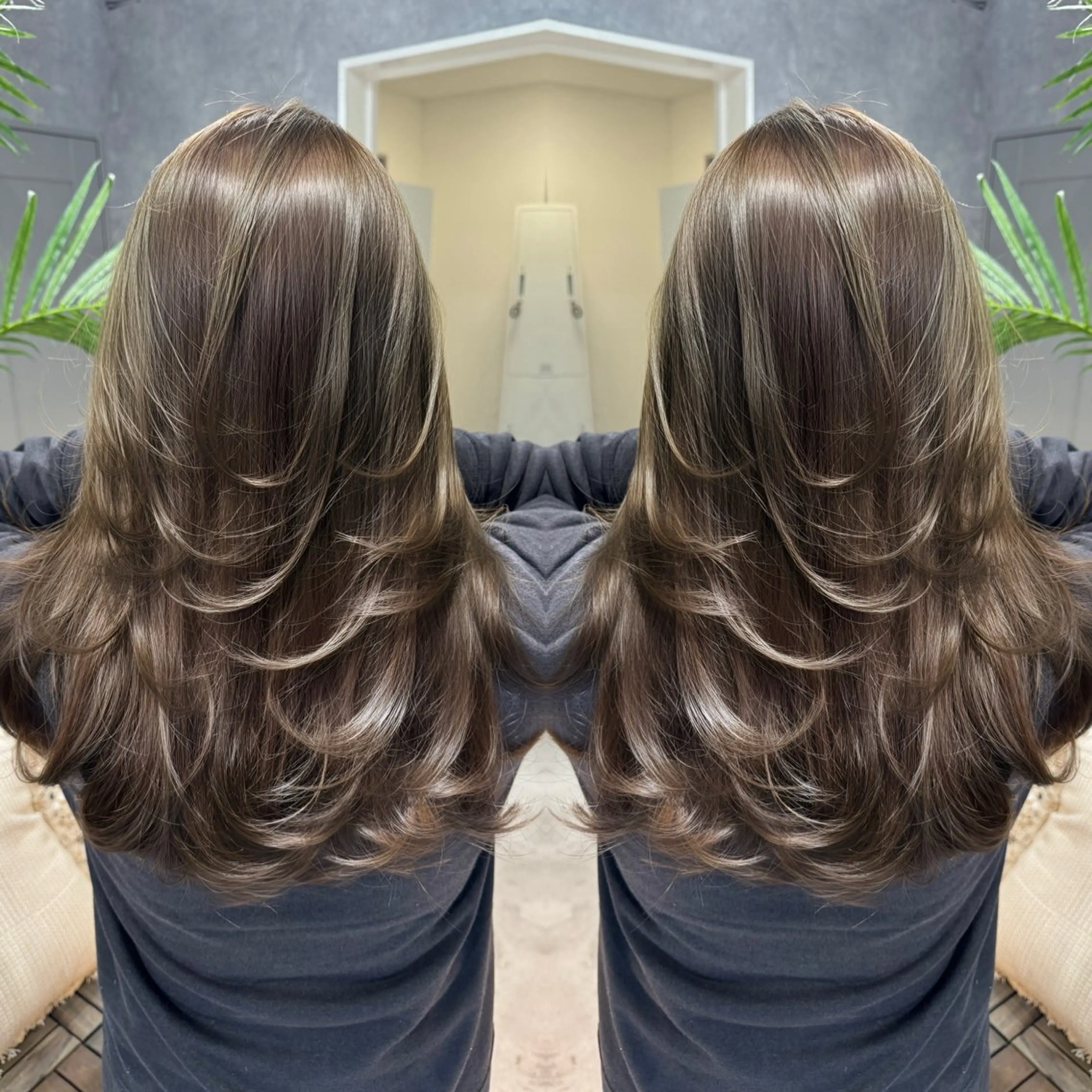 カット ヘアカラー トリートメント 💎レイヤーカット× 髪質改善💎後藤陸のヘアスタイル