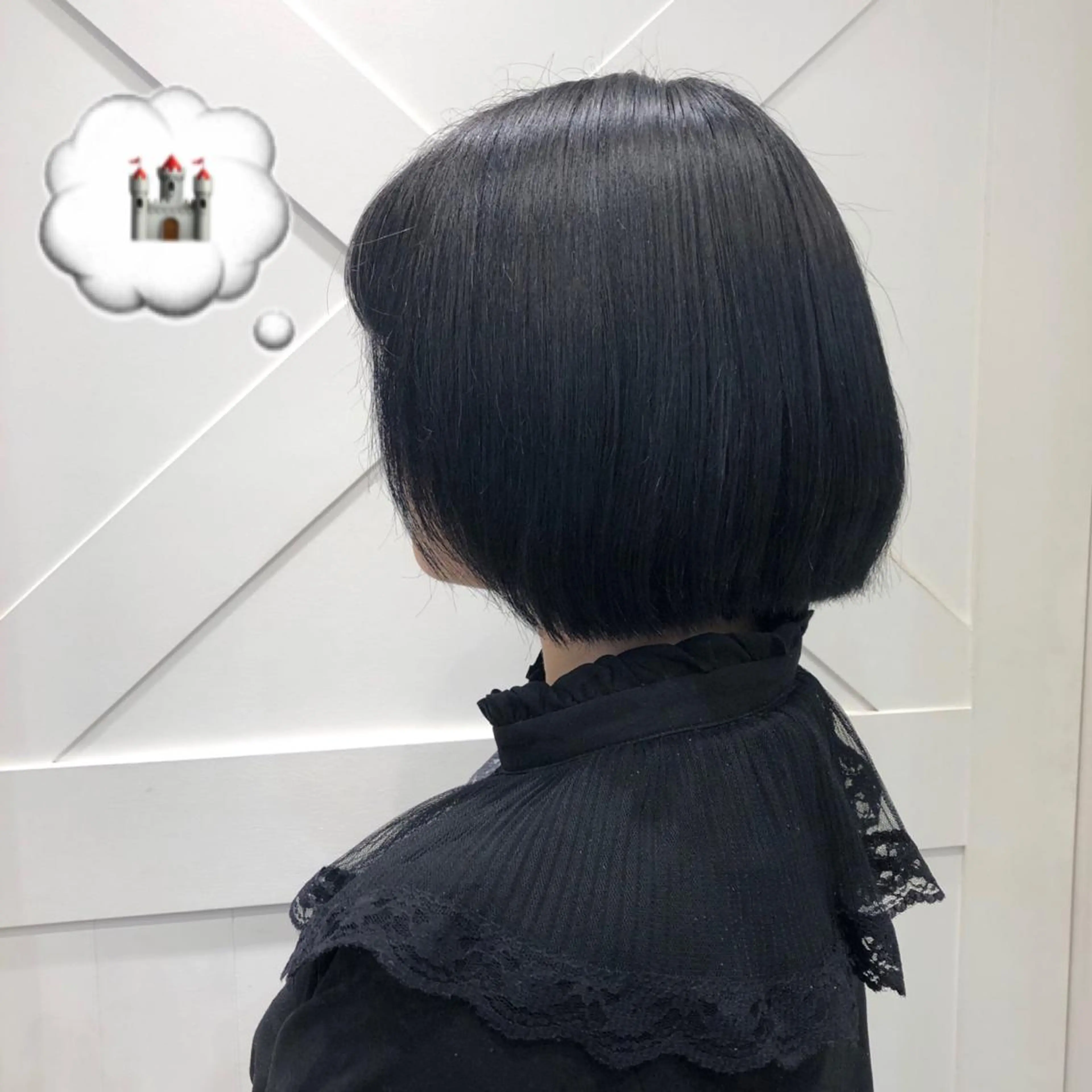 ショート カラー 黒髪 ナチュラルブラック ヘアカラー トリートメント 🌺ウルフカット職人 新垣渚🐺のヘアスタイル