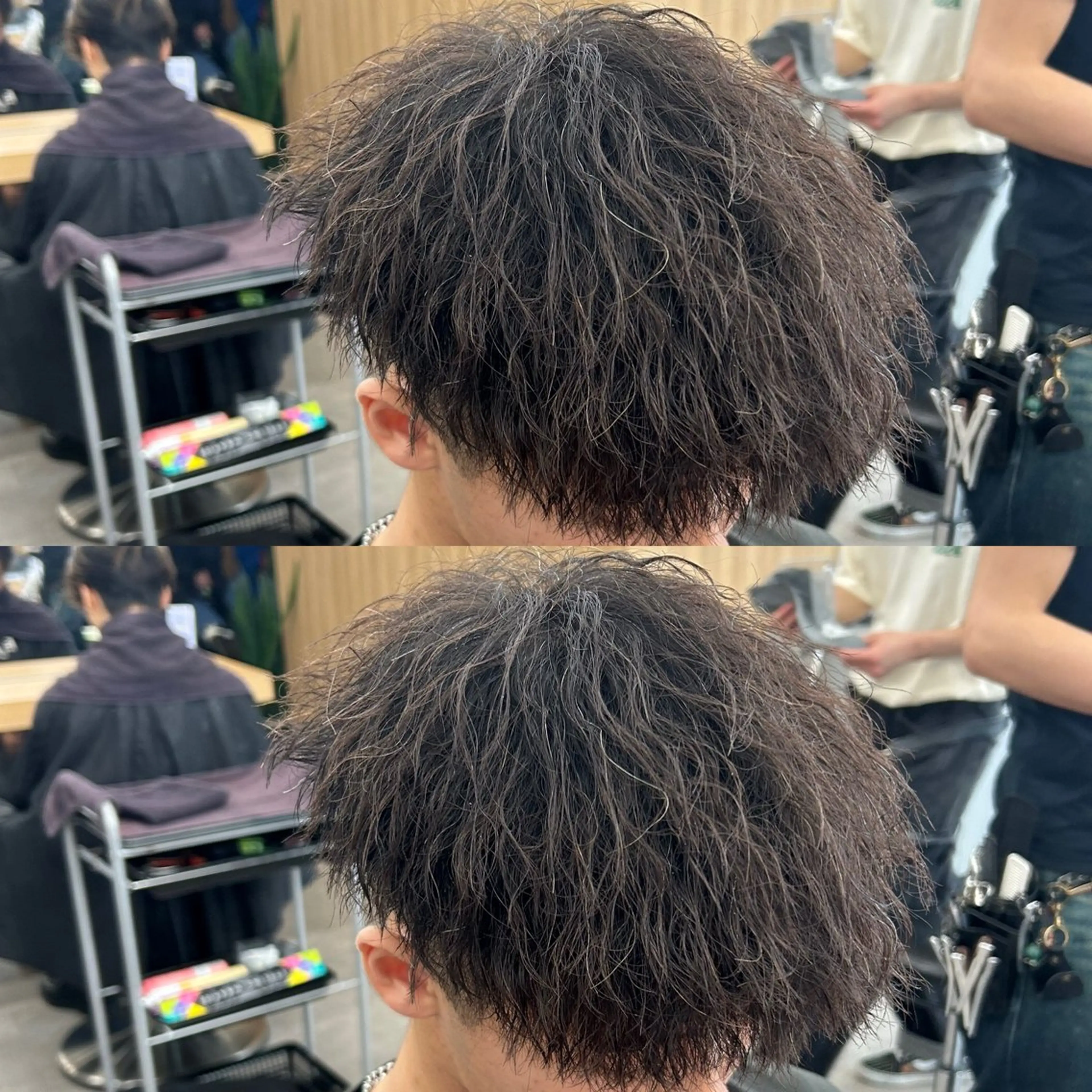 パーマ メンズ カット パーマ トリートメント ヘッドスパ ヘアセット イケメン製造機 🔥上原沙羅🔥のヘアスタイル