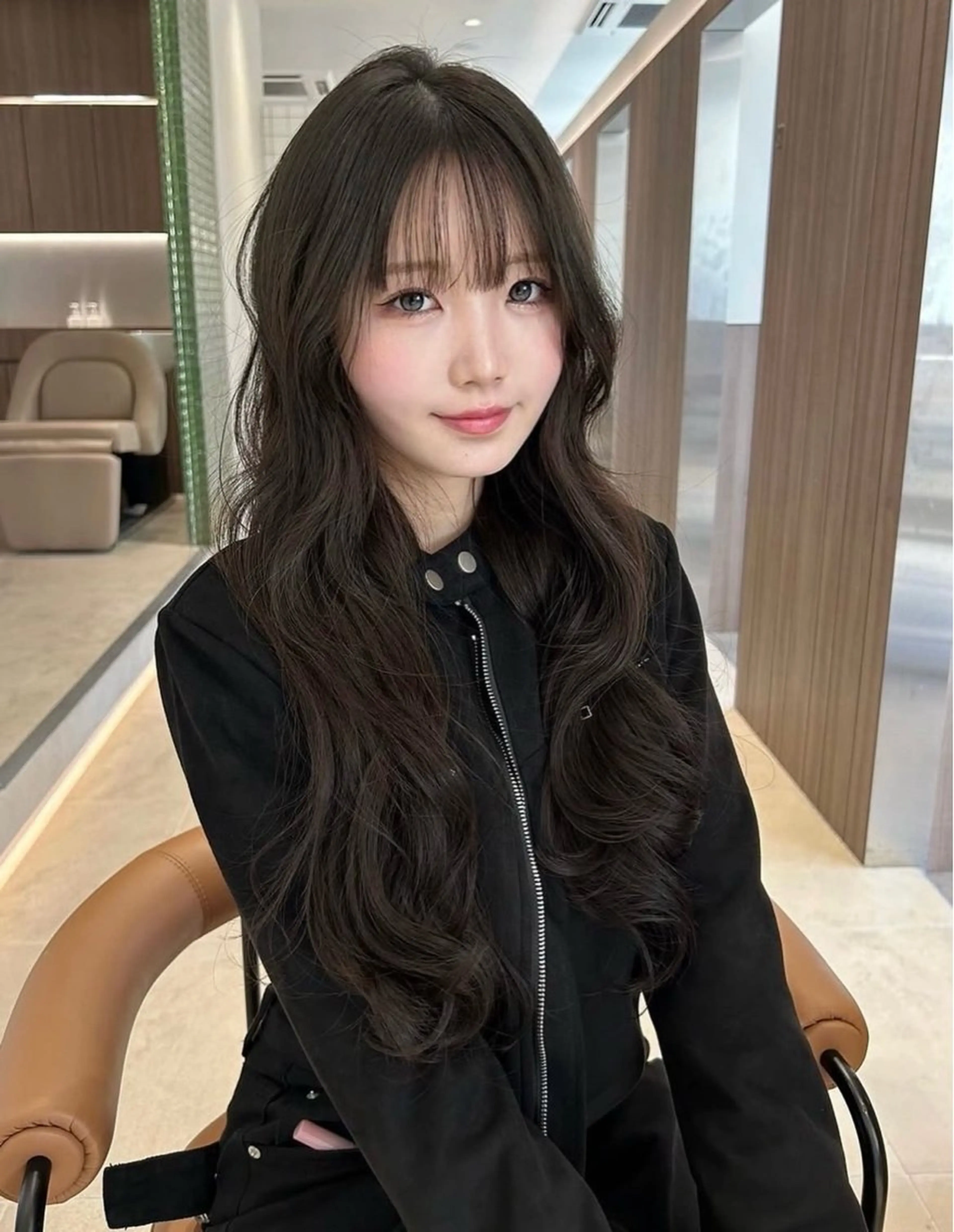 ミディアム カラー ヘアアレンジ メンズ Salowin原宿ash所属・‎透明感×艶髪 ‎🫒maki🎀のヘアスタイル