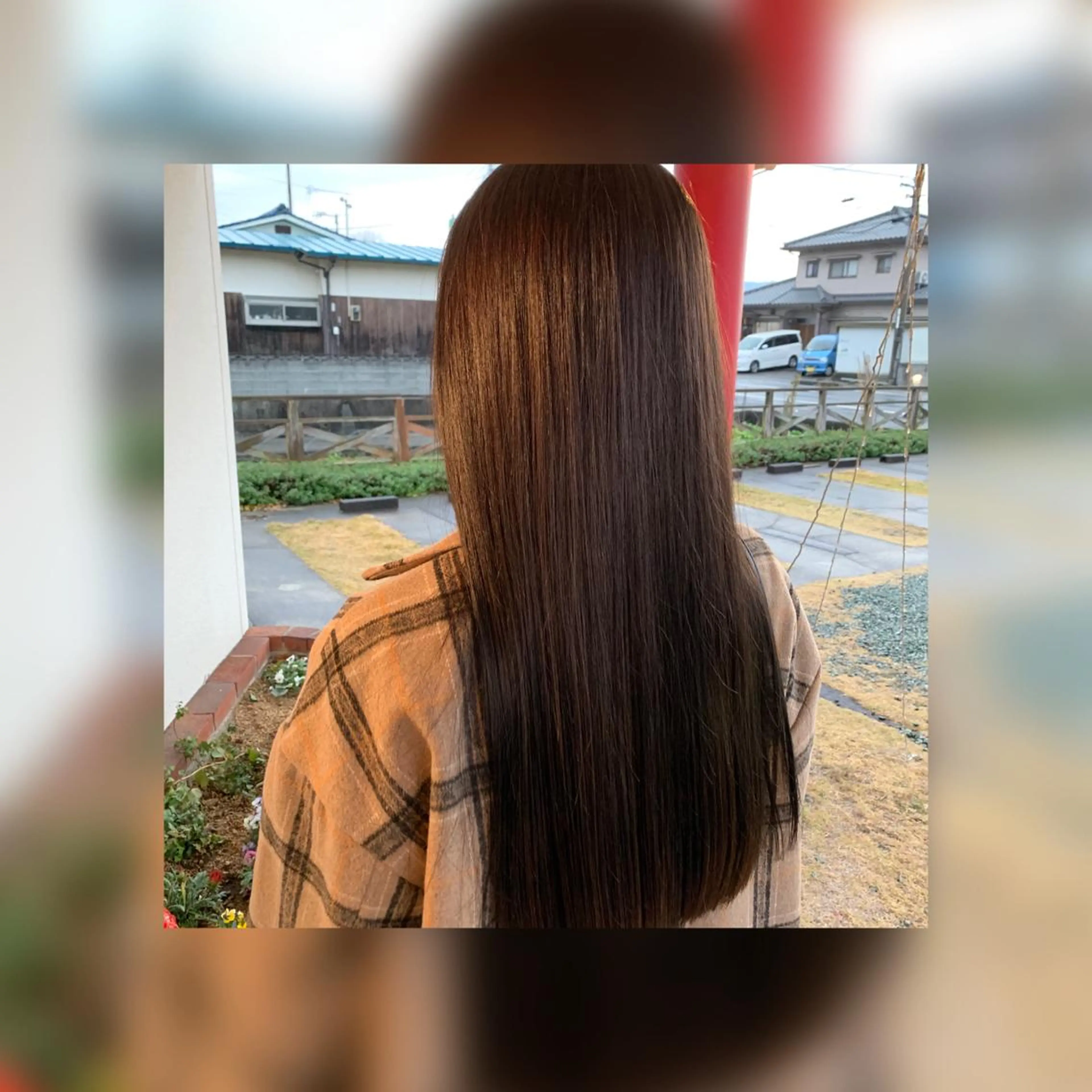 ロング カラー ブラウンカラー ナチュラルブラウン カット ヘアカラー 三好 達也のヘアスタイル