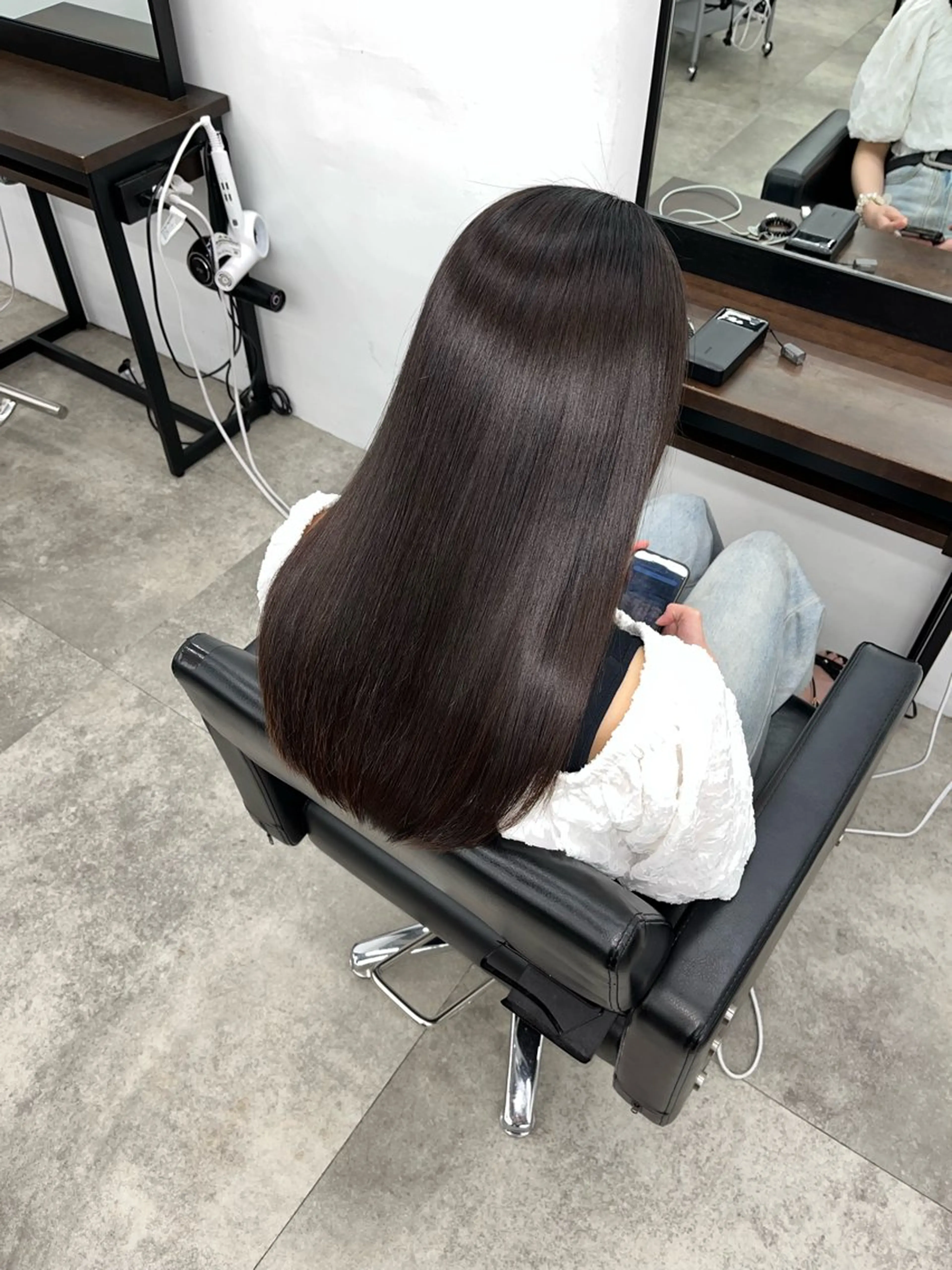 ロング 縮毛矯正 トリートメント 髪質改善/艶髪特化 /透明感✨️こうめいのヘアスタイル