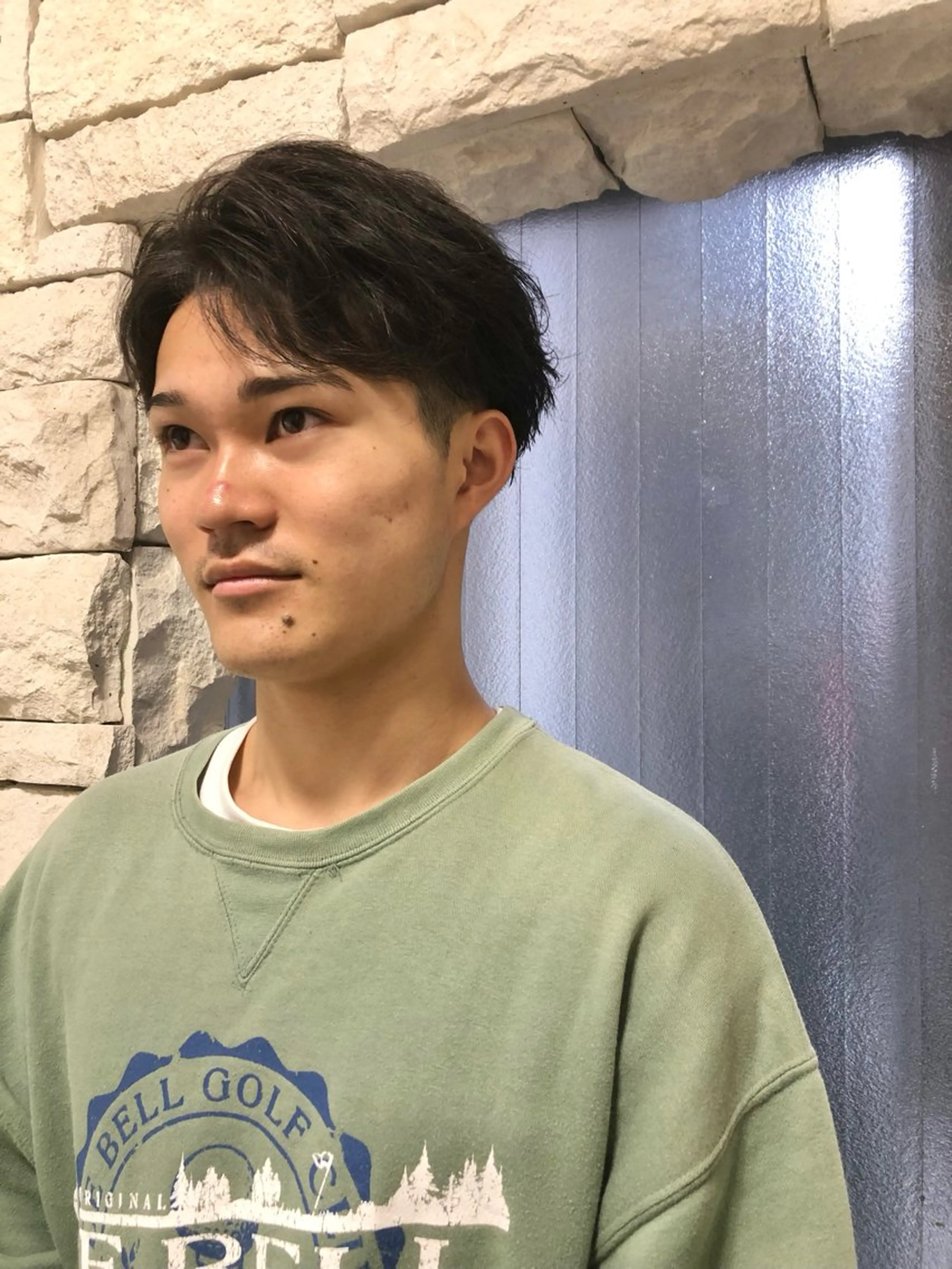 パーマ ヘアアレンジ メンズ カット パーマ トリートメント ヘアセット ainico+所属・メンズ特化✂️栗原 侑也のヘアスタイル