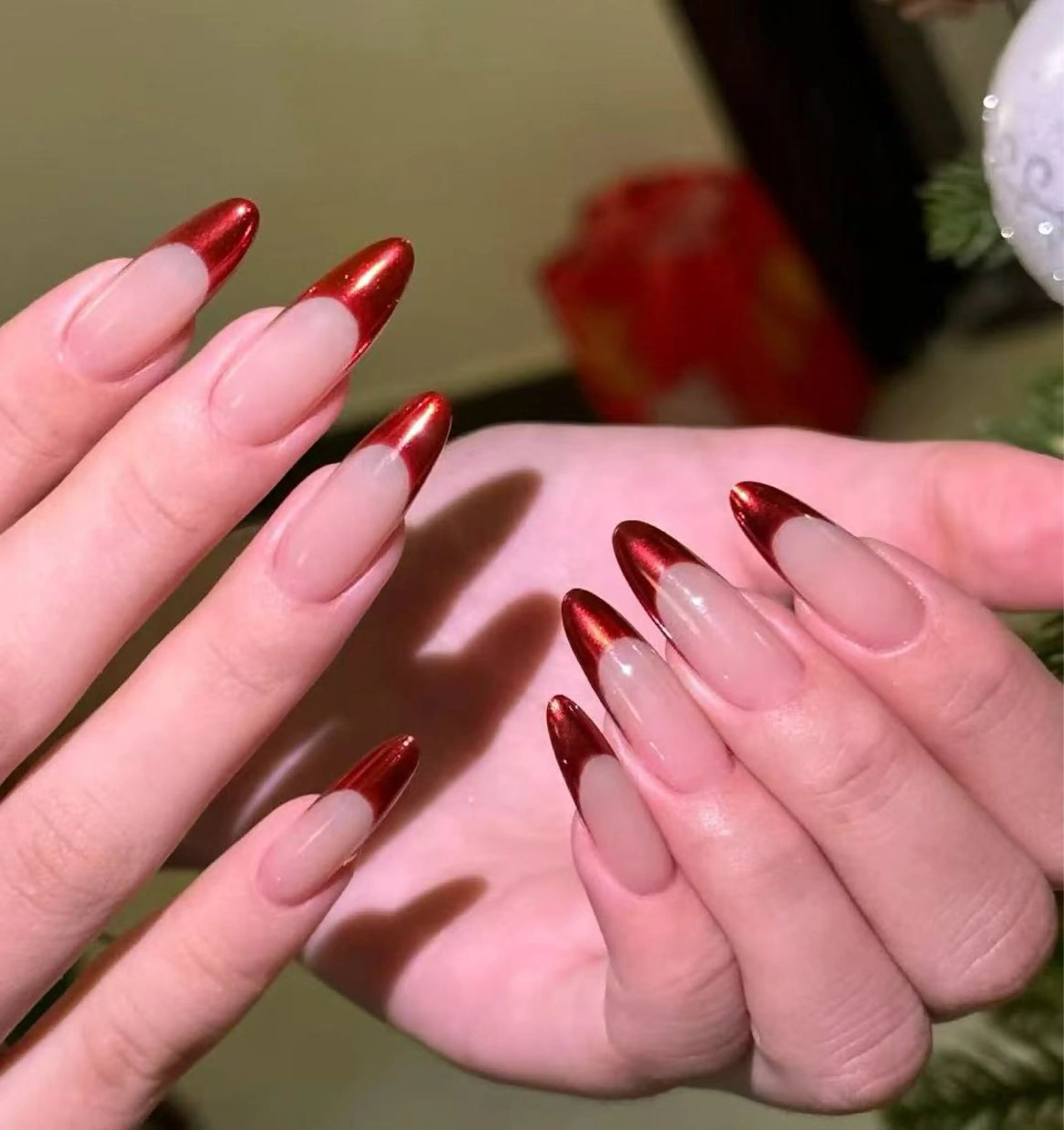 ネイル オーロラネイル フラワーネイル フットネイル フレンチネイル ジェルネイル ハンドネイル BabyYouMi ねねのネイルデザイン