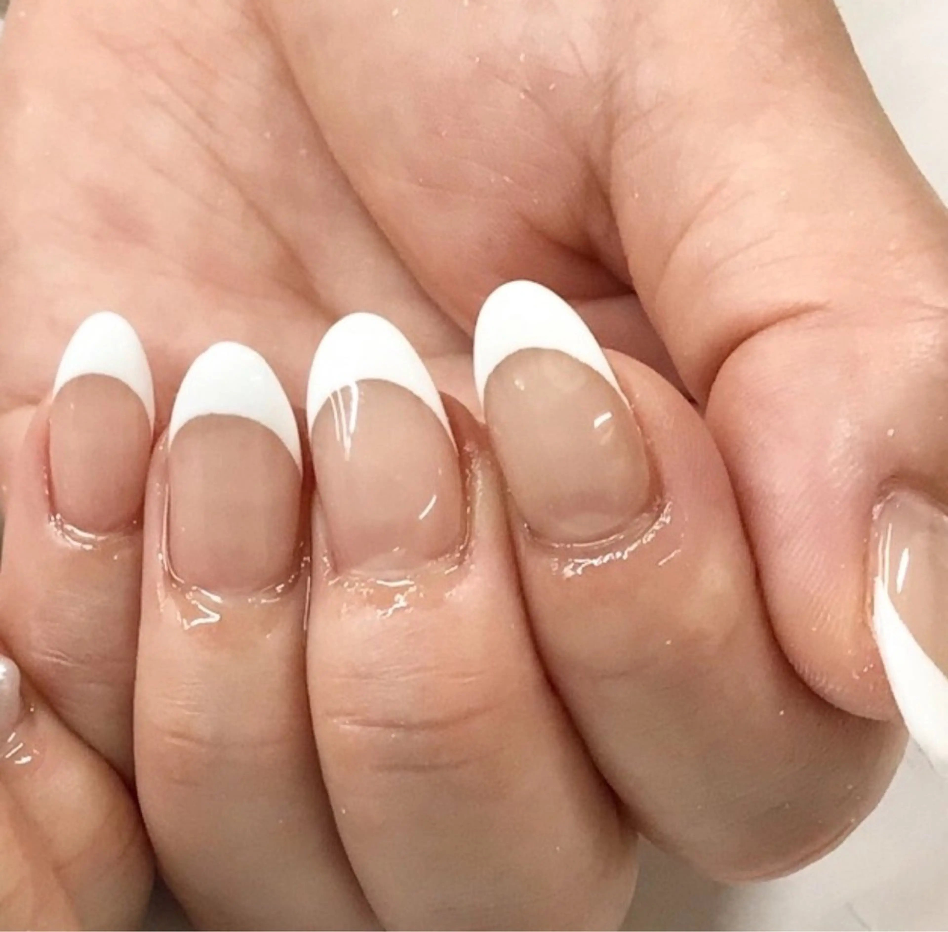 上品フレンチネイル✨✨の写真