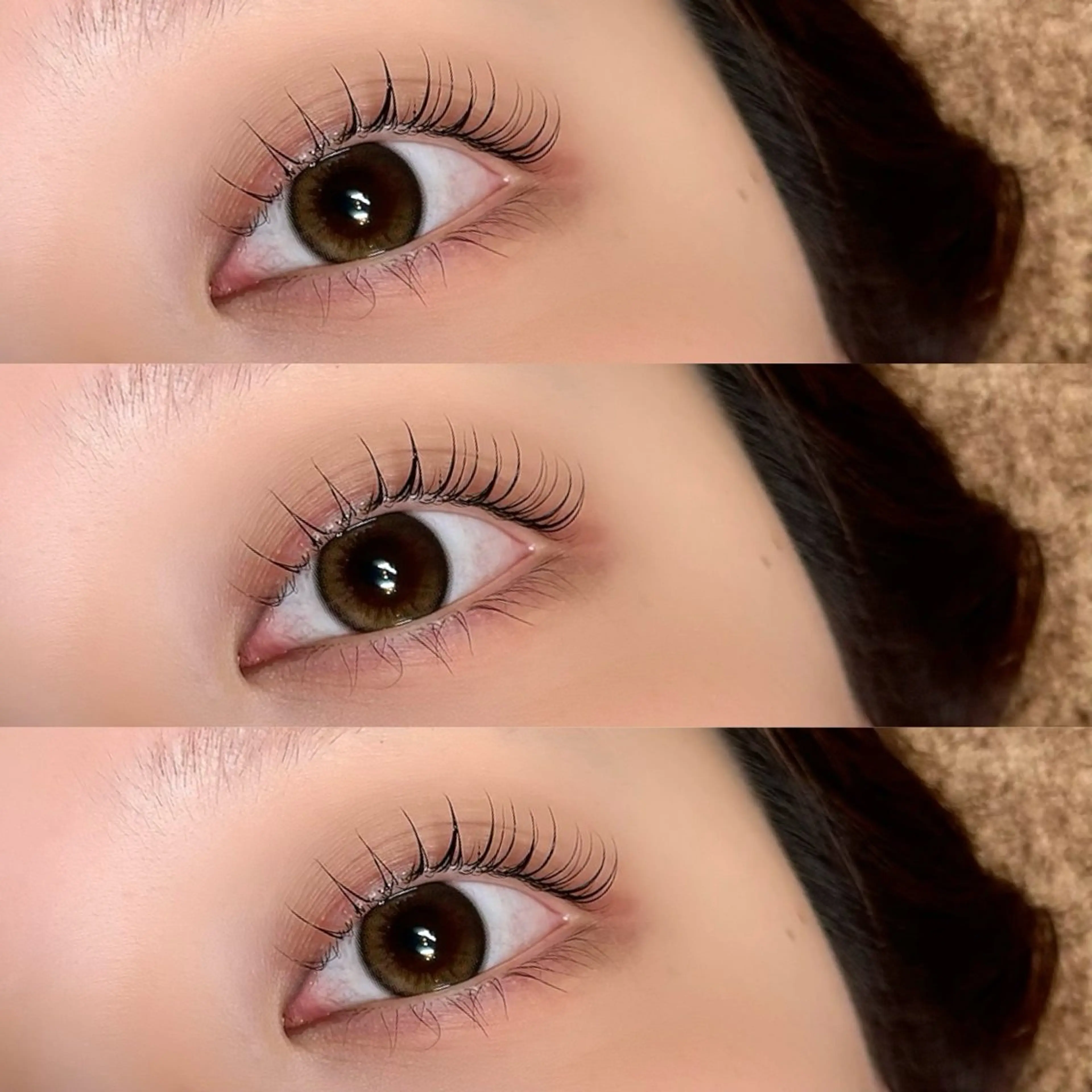 上まつ毛パーマの写真